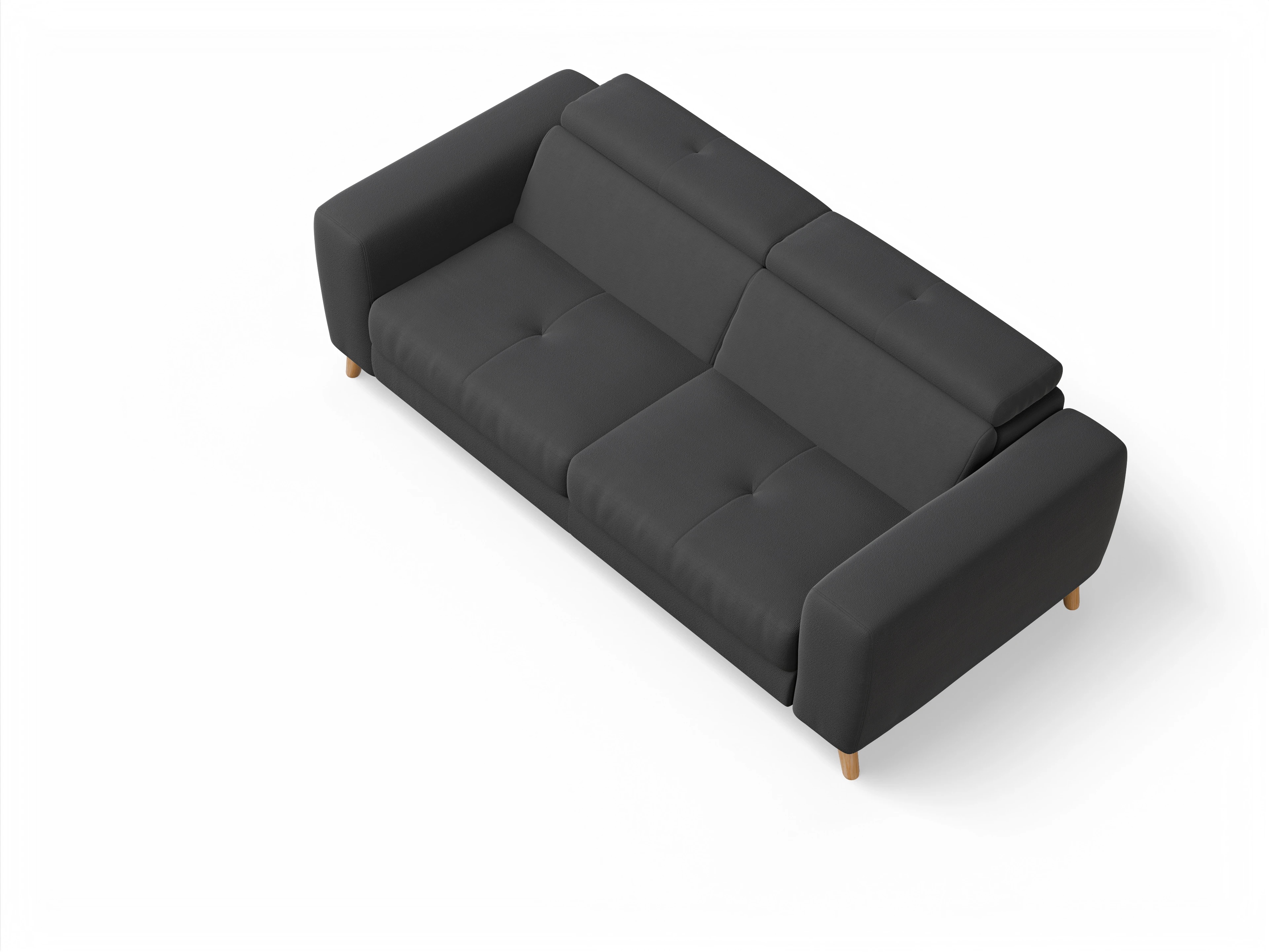 Ansicht des Produktes Capua 3-Sitzer Sofa in Stoff Grau