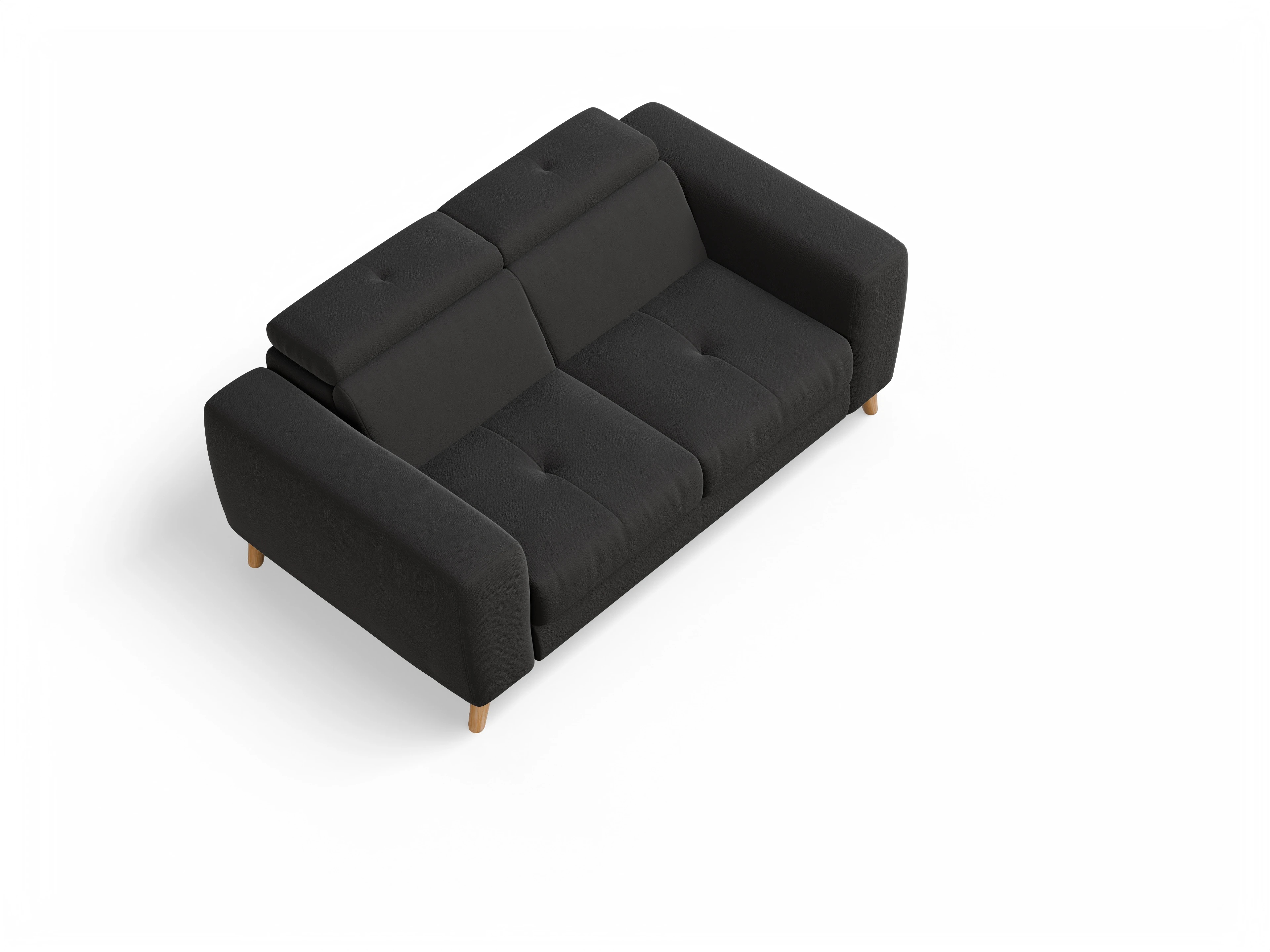 Ansicht des Produktes Capua 2-Sitzer Sofa in Stoff Grau