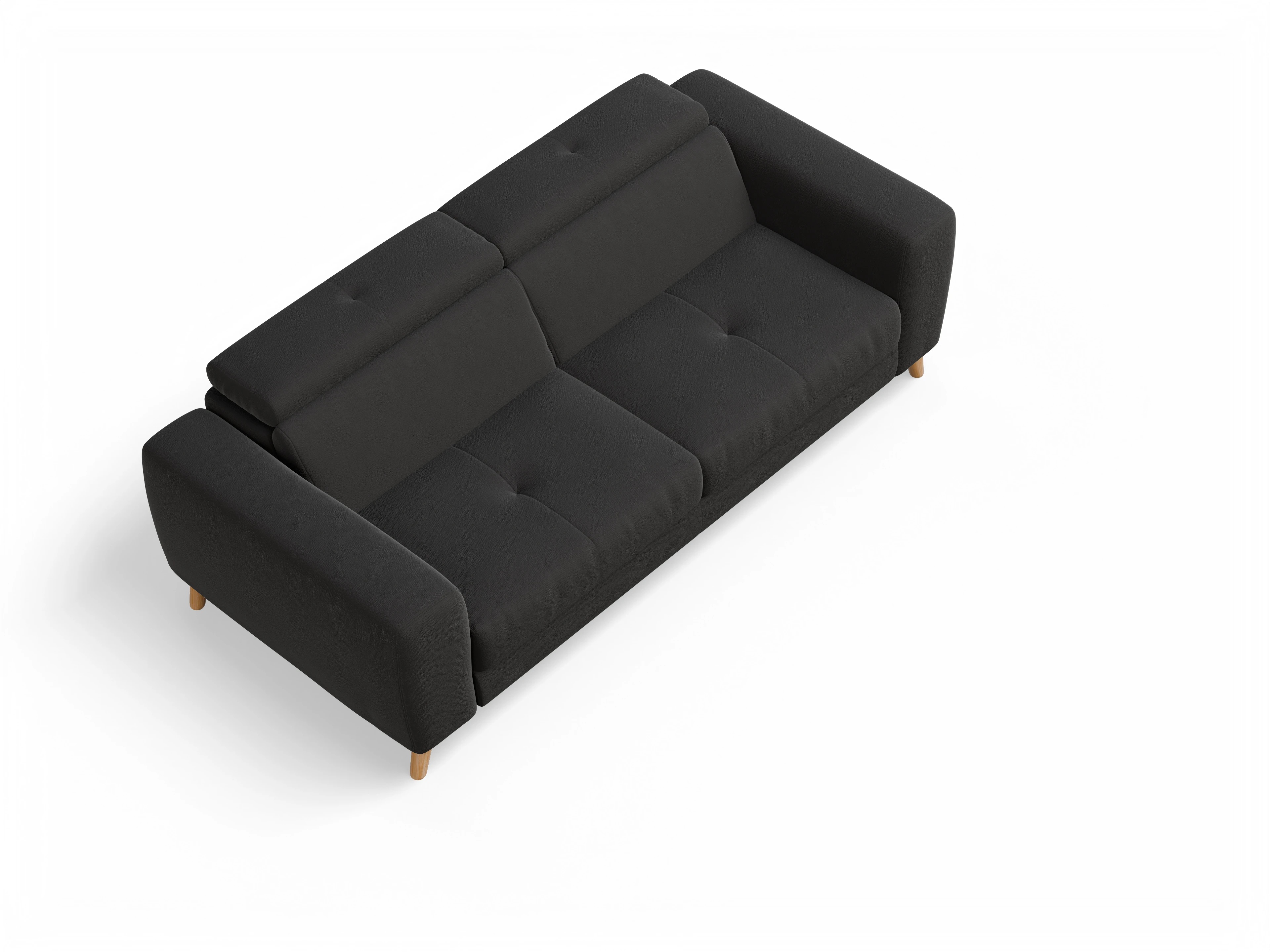 Ansicht des Produktes Capua 3-Sitzer Sofa in Stoff Grau
