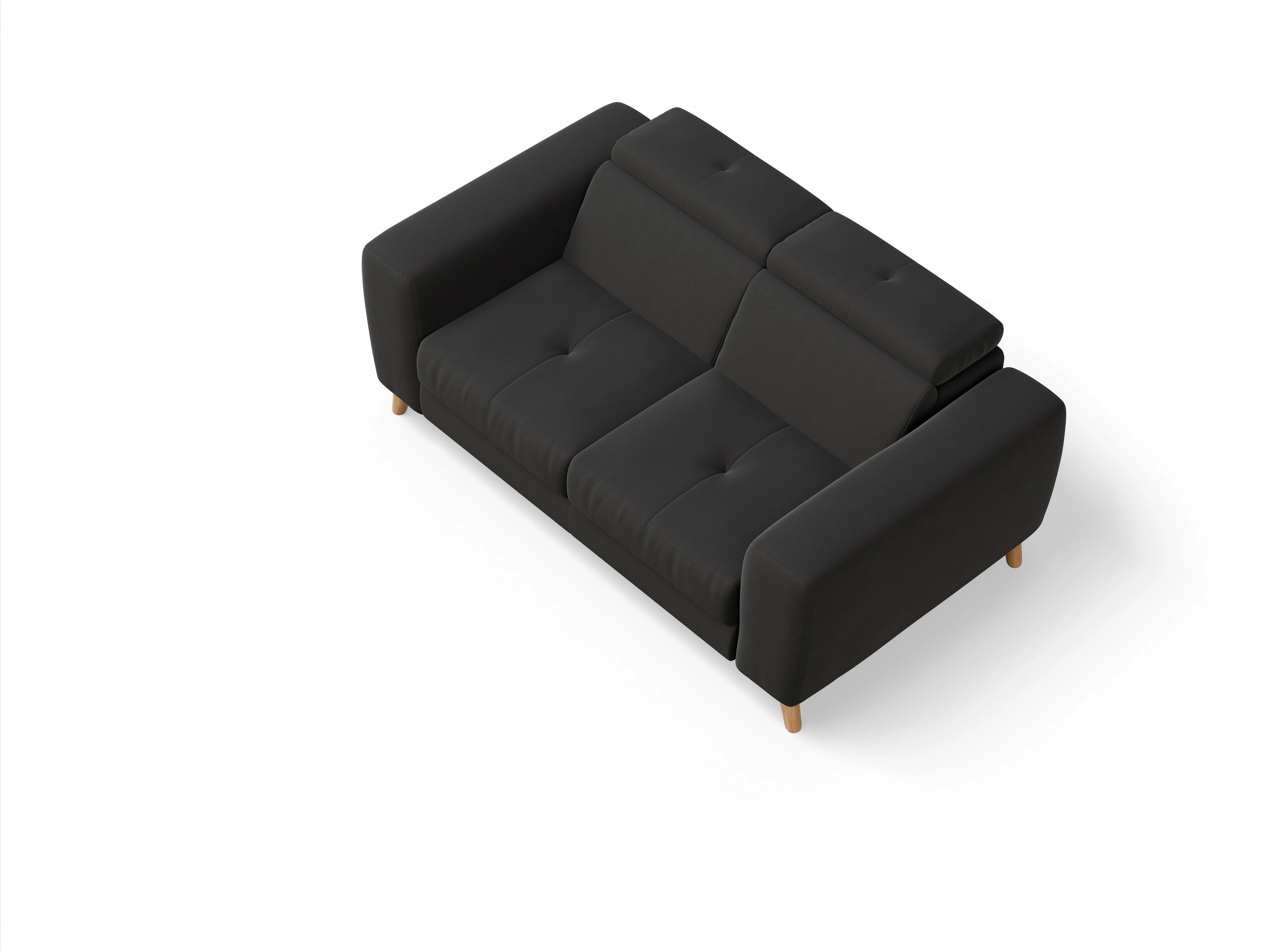 Ansicht des Produktes Capua 2-Sitzer Sofa in Stoff Grau