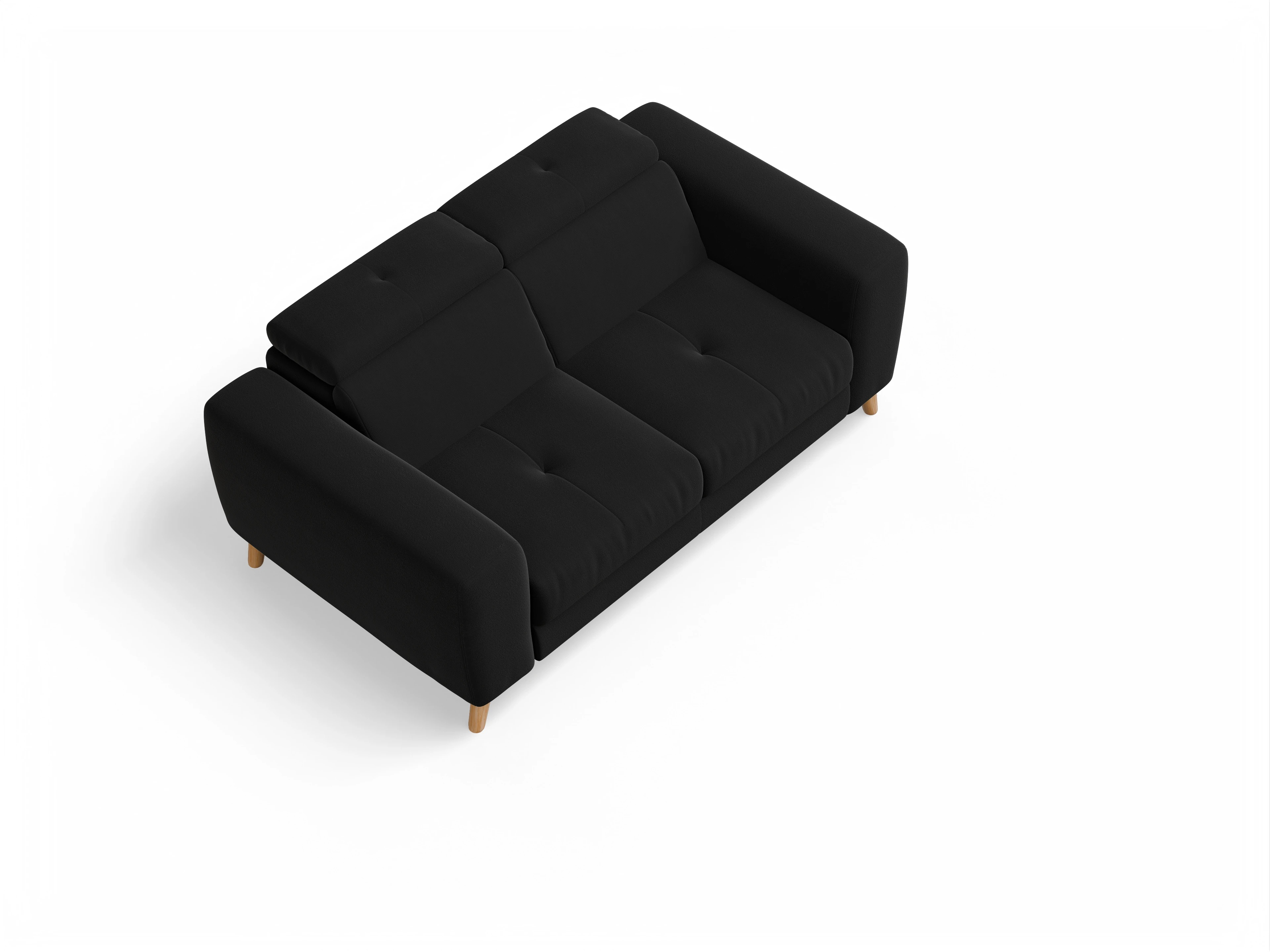 Ansicht des Produktes Capua 2-Sitzer Sofa in Stoff Schwarz