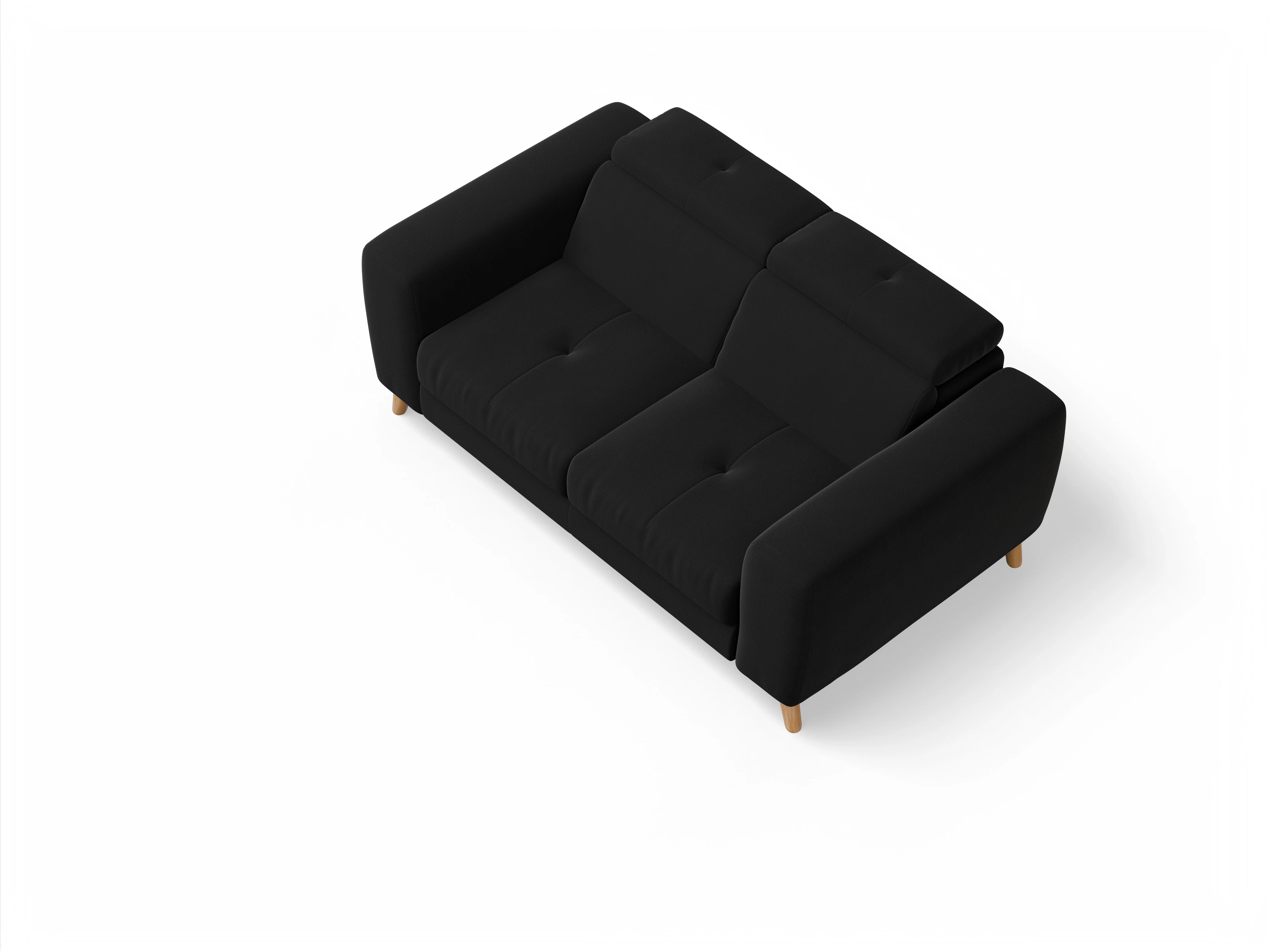 Ansicht des Produktes Capua 2-Sitzer Sofa in Stoff Schwarz