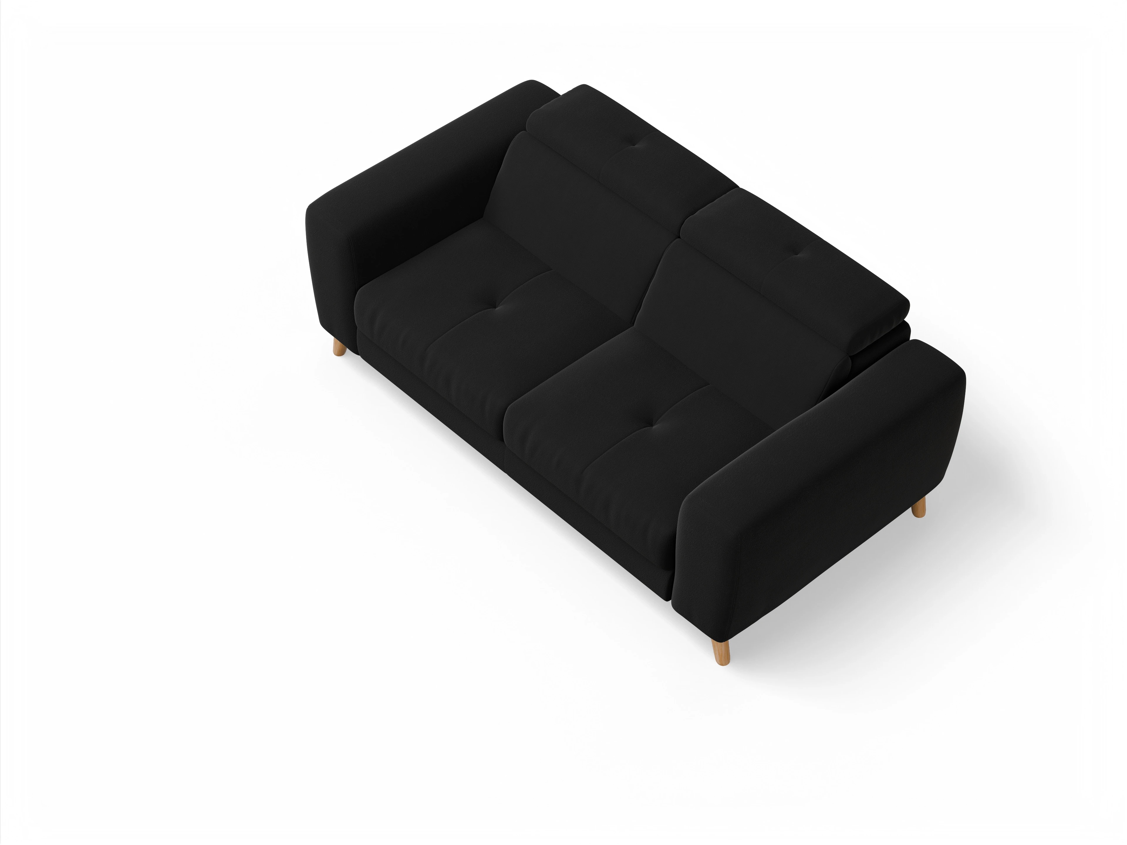 Ansicht des Produktes Capua 2,5-Sitzer Sofa in Stoff Schwarz