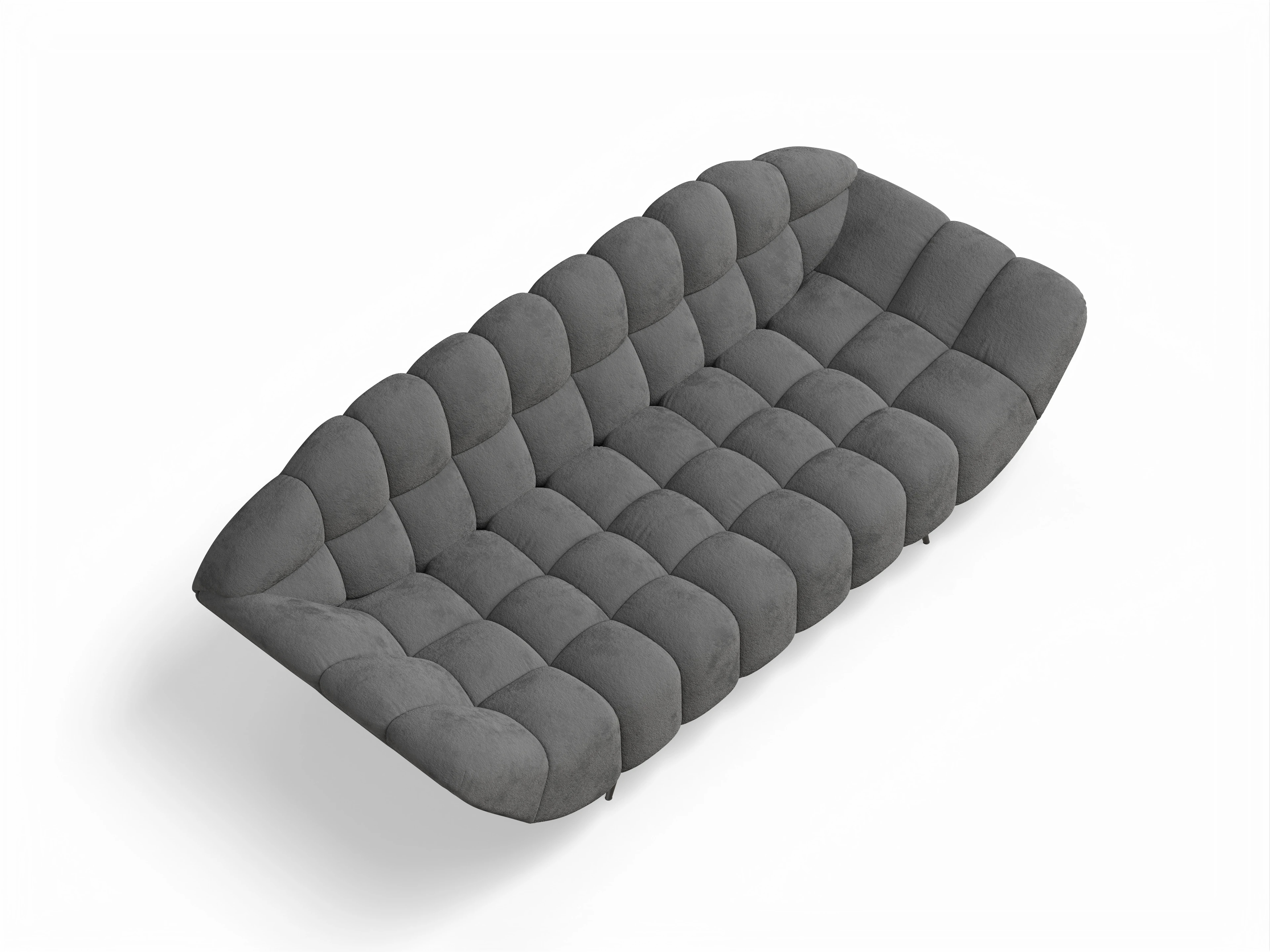Ansicht des Produktes Girona-O 2,5-Sitzer Sofa in Stoff Grau