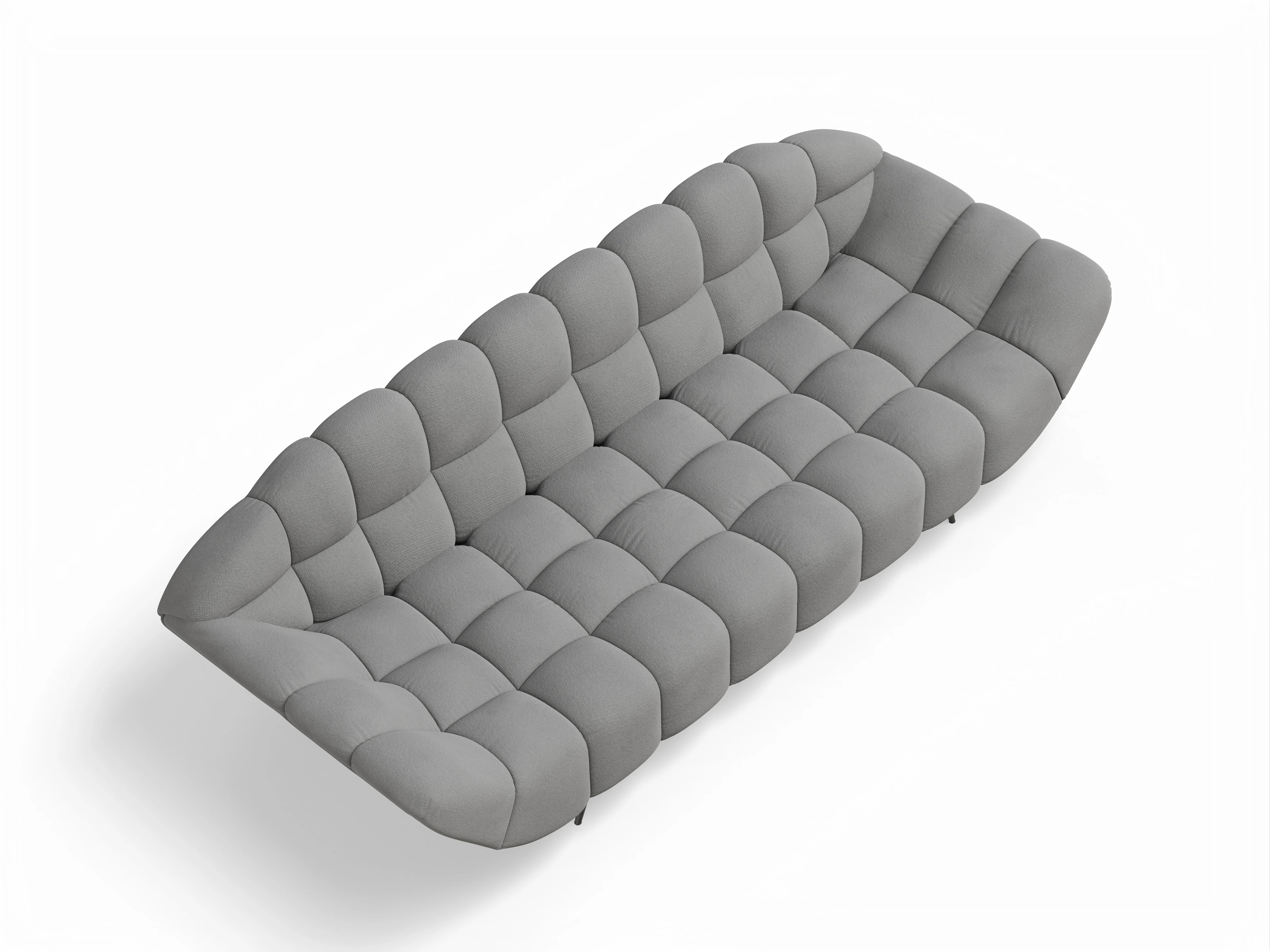 Ansicht des Produktes Girona-O 3-Sitzer Sofa in Stoff Grau