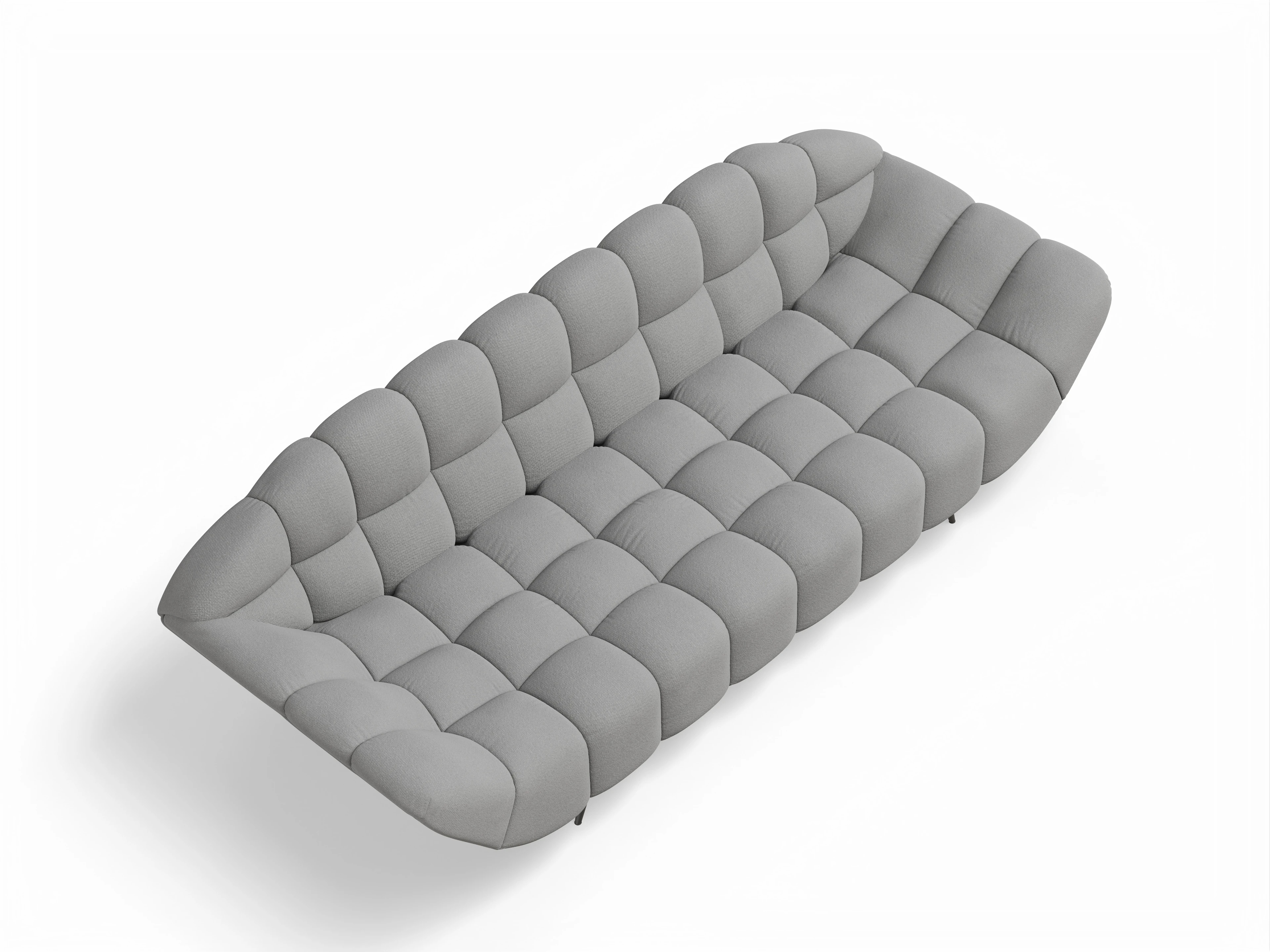 Ansicht des Produktes Girona-O 3-Sitzer Sofa in Stoff Grau