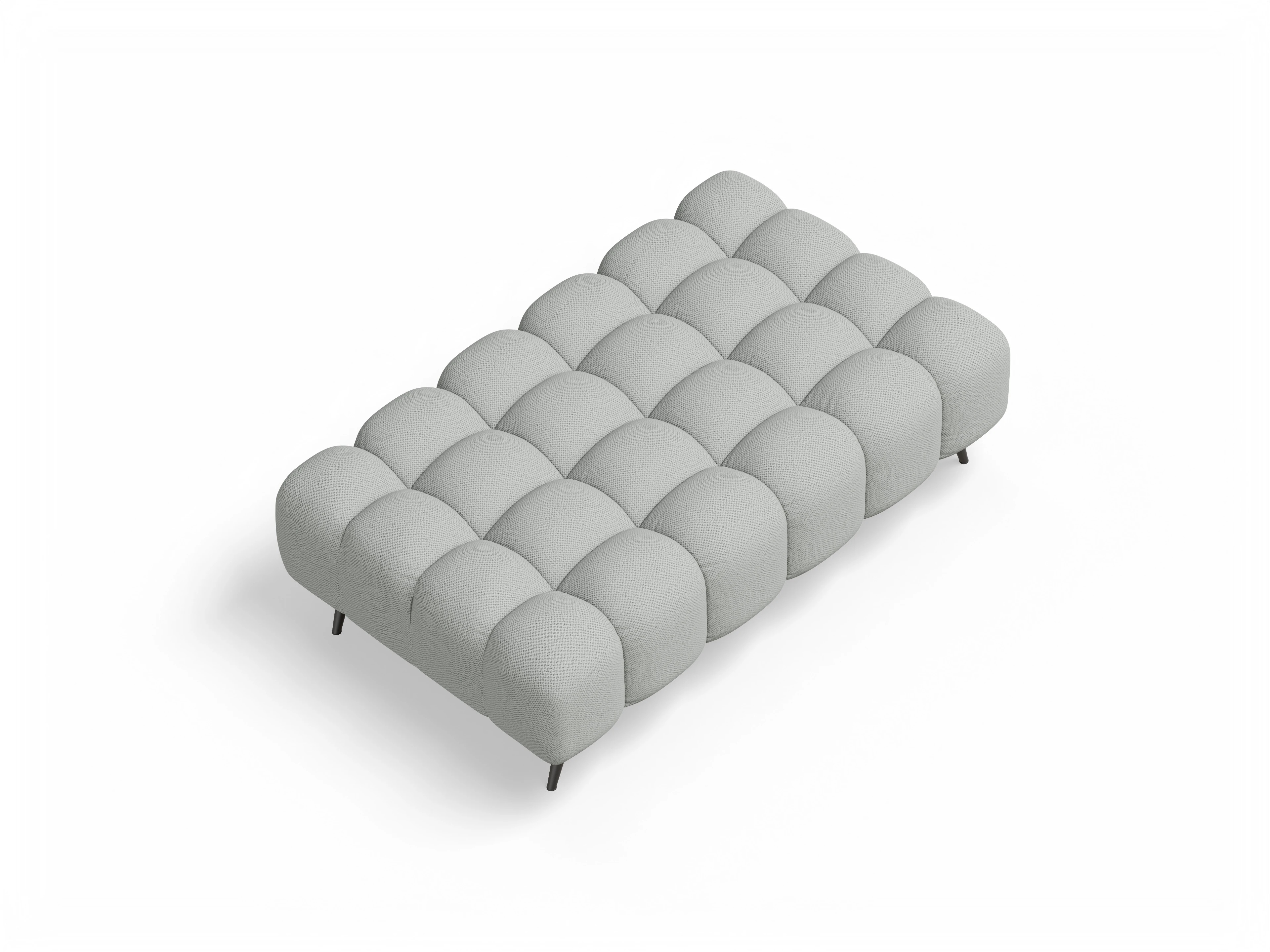 Ansicht des Produktes Girona-O Hocker in Stoff Grau