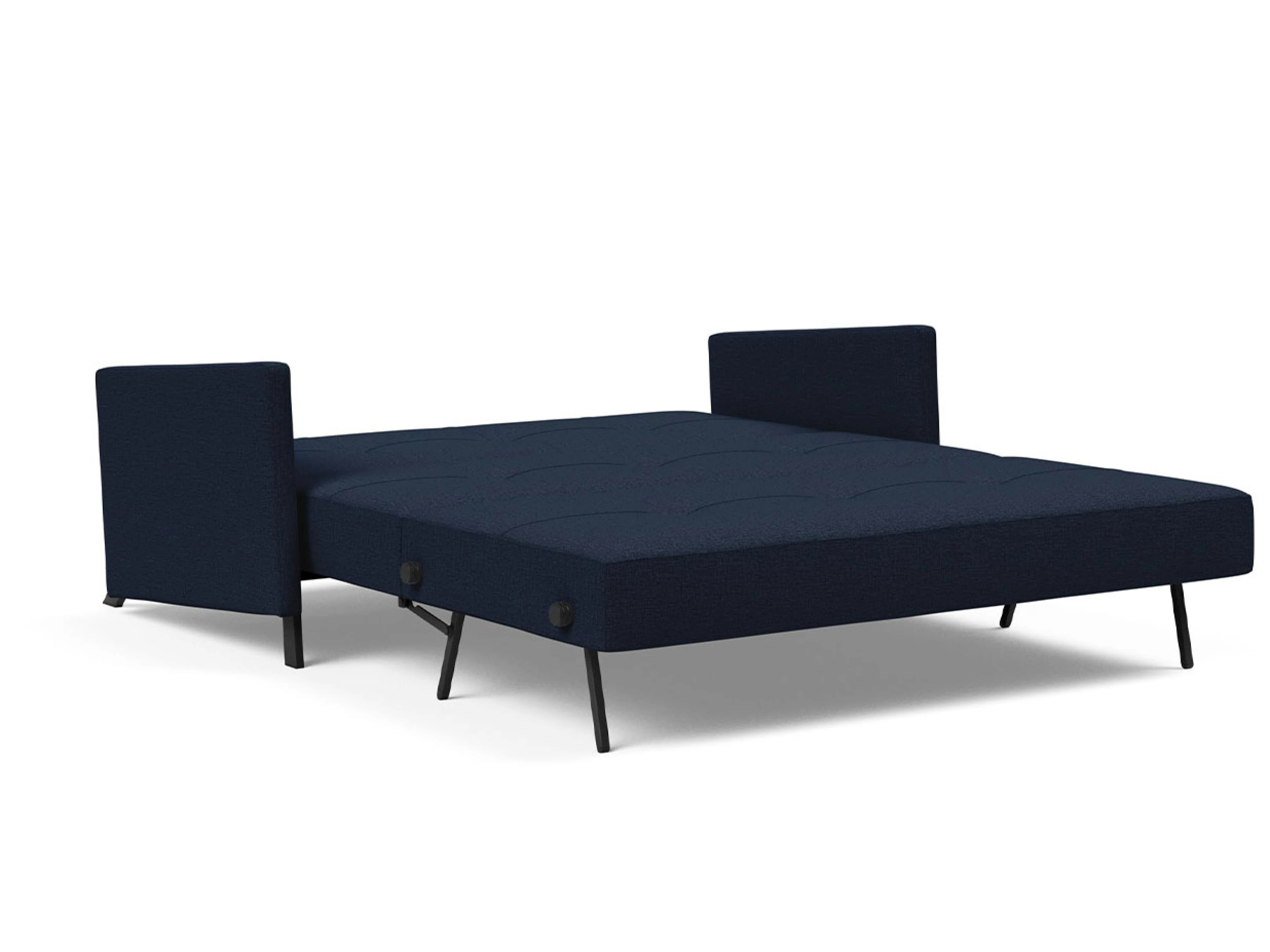 Cubed Armlehne DL160 Ansicht des Produktes Cubed Schlafsofa Längsschläfer in Stoff Blau