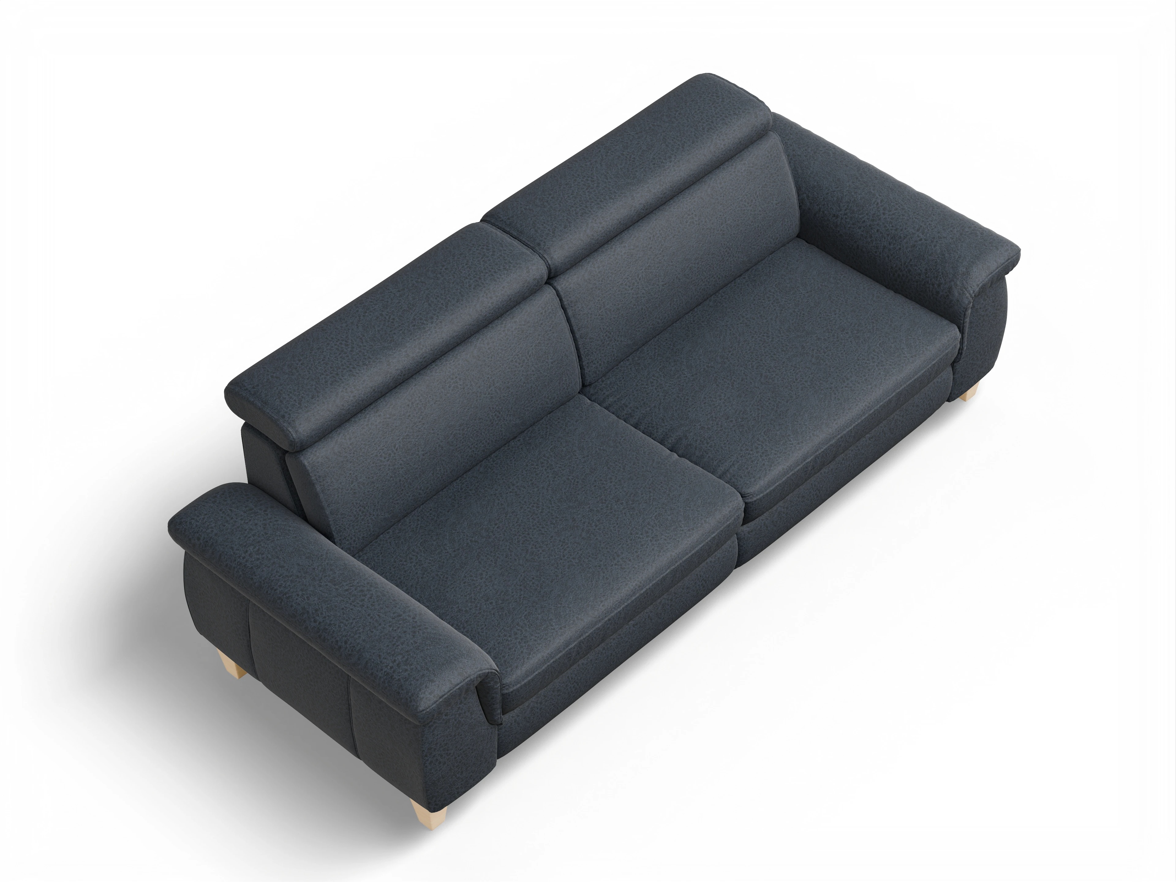 Ansicht des Produktes München 3-Sitzer Sofa in Stoff Blau