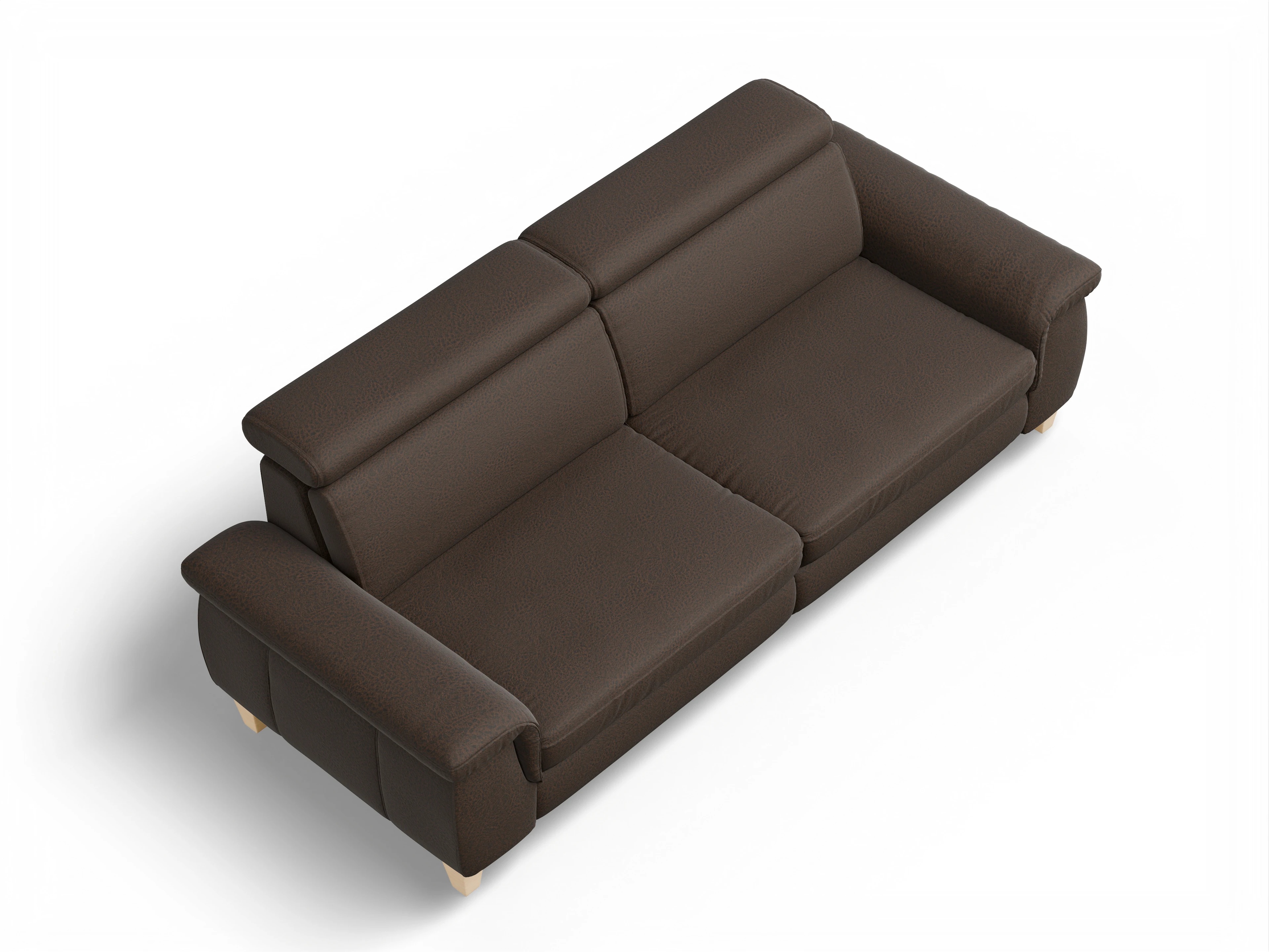 Ansicht des Produktes München 3-Sitzer Sofa in Stoff Braun