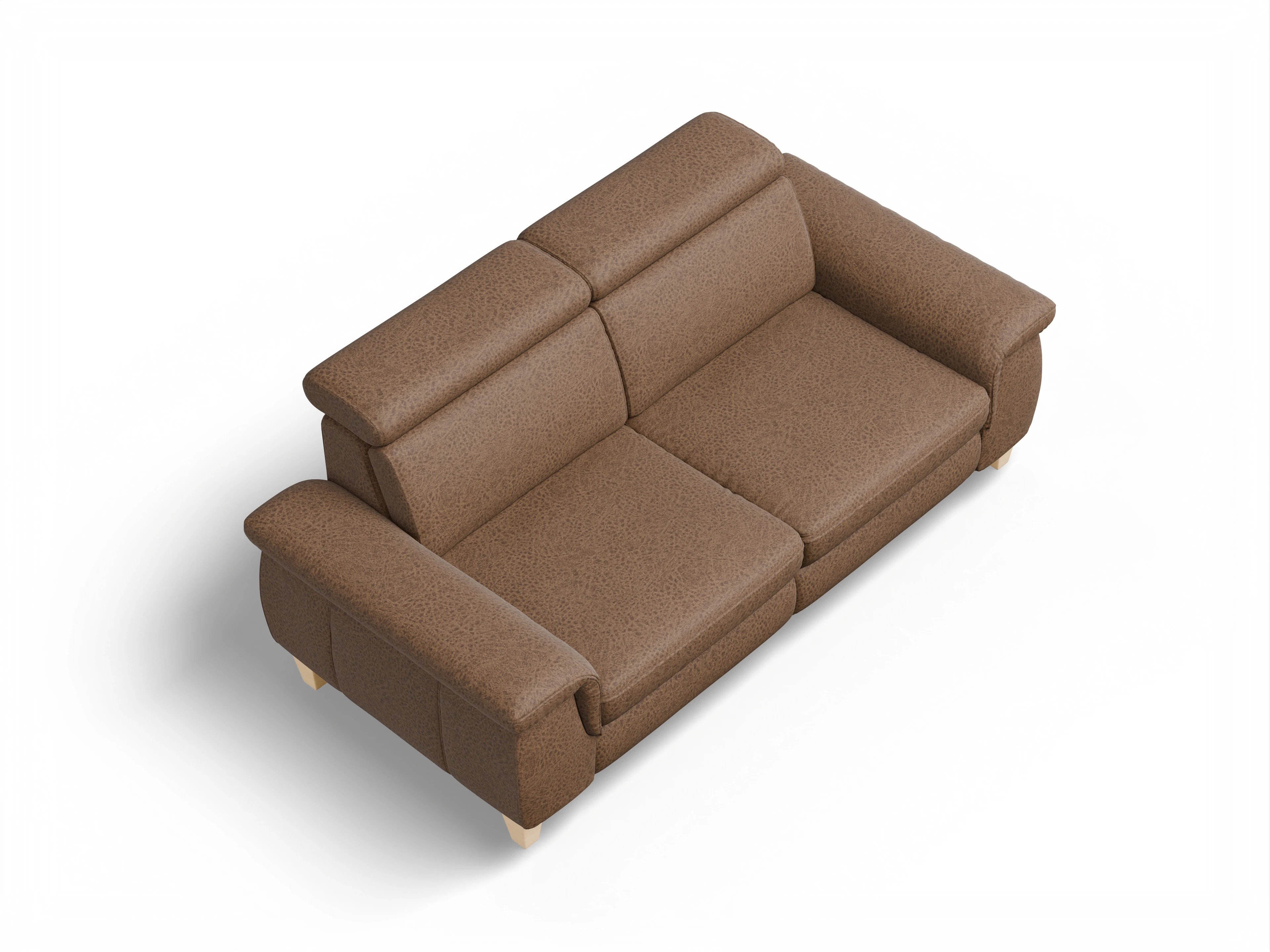 Ansicht des Produktes München 2,5-Sitzer Sofa in Stoff Braun