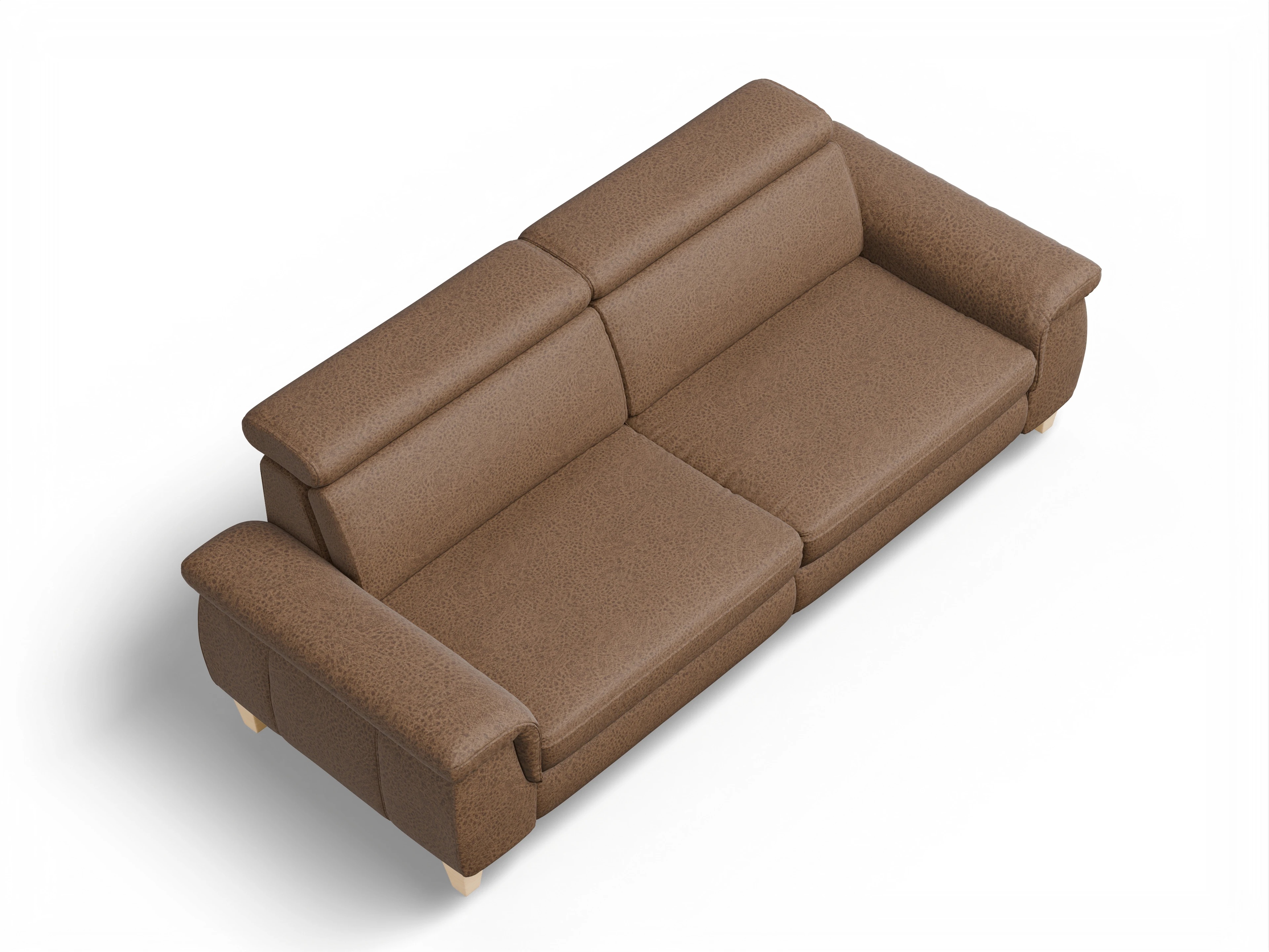 München 3-Sitzer Sofa Ansicht des Produktes München 3-Sitzer Sofa in Stoff Braun