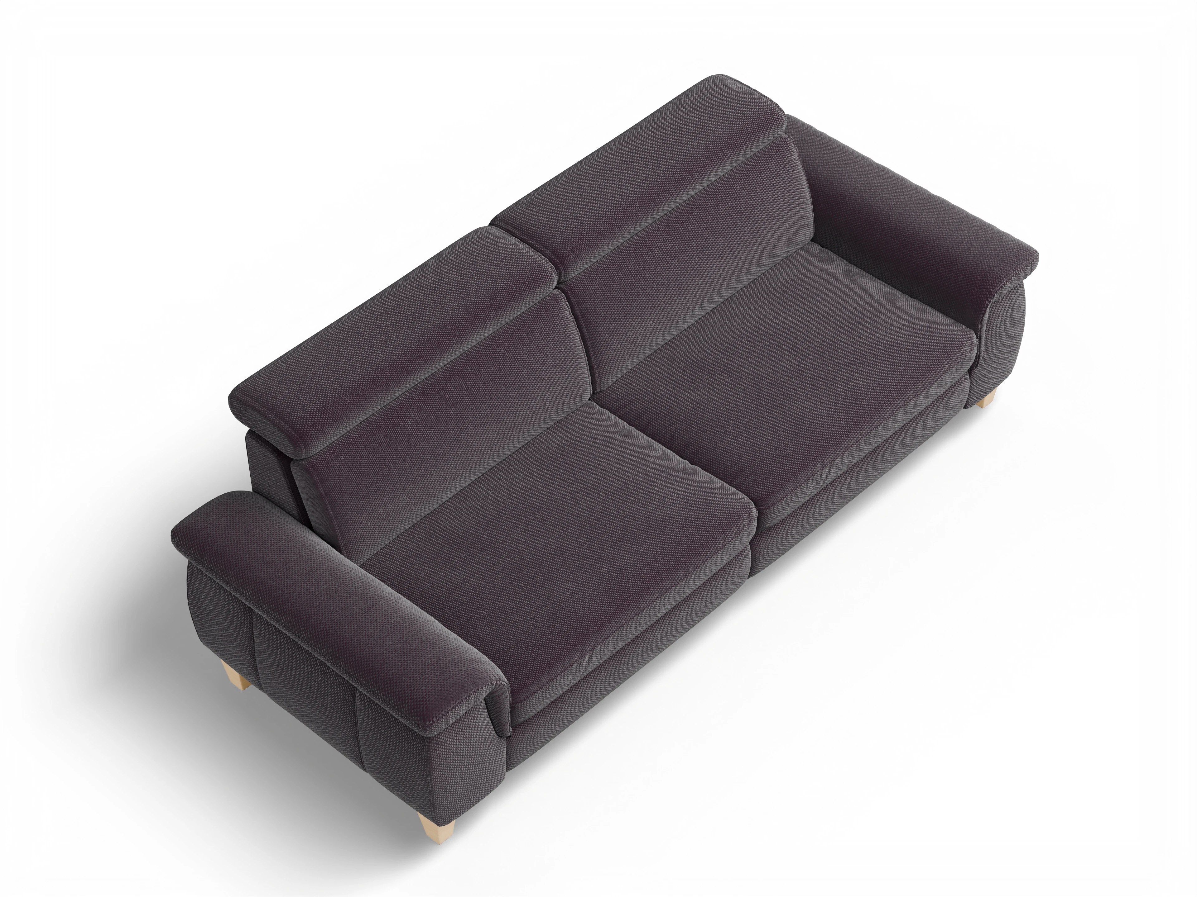 Ansicht des Produktes München 3-Sitzer Sofa in Stoff Rot