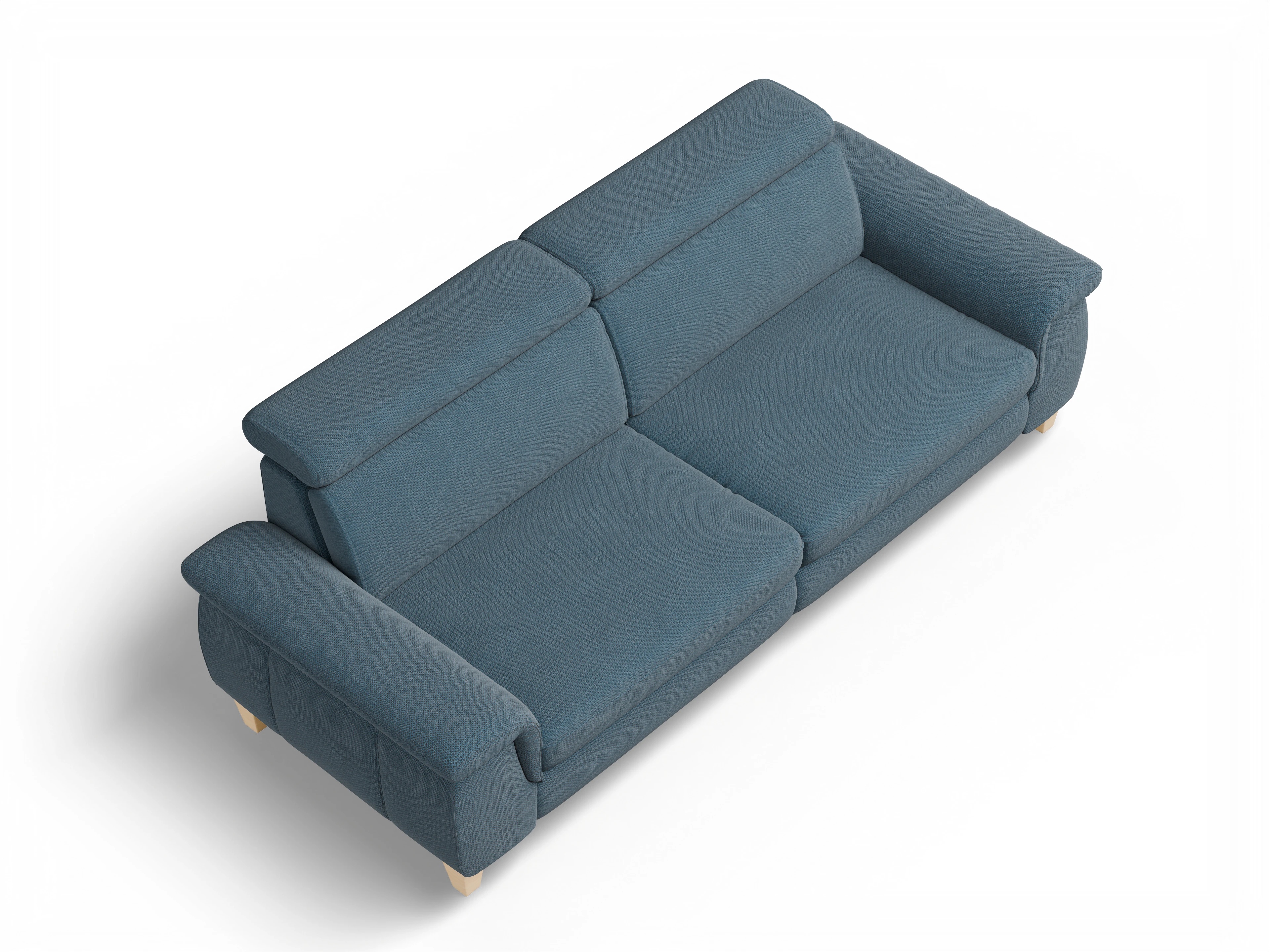 München 3-Sitzer Sofa Ansicht des Produktes München 3-Sitzer Sofa in Stoff Blau