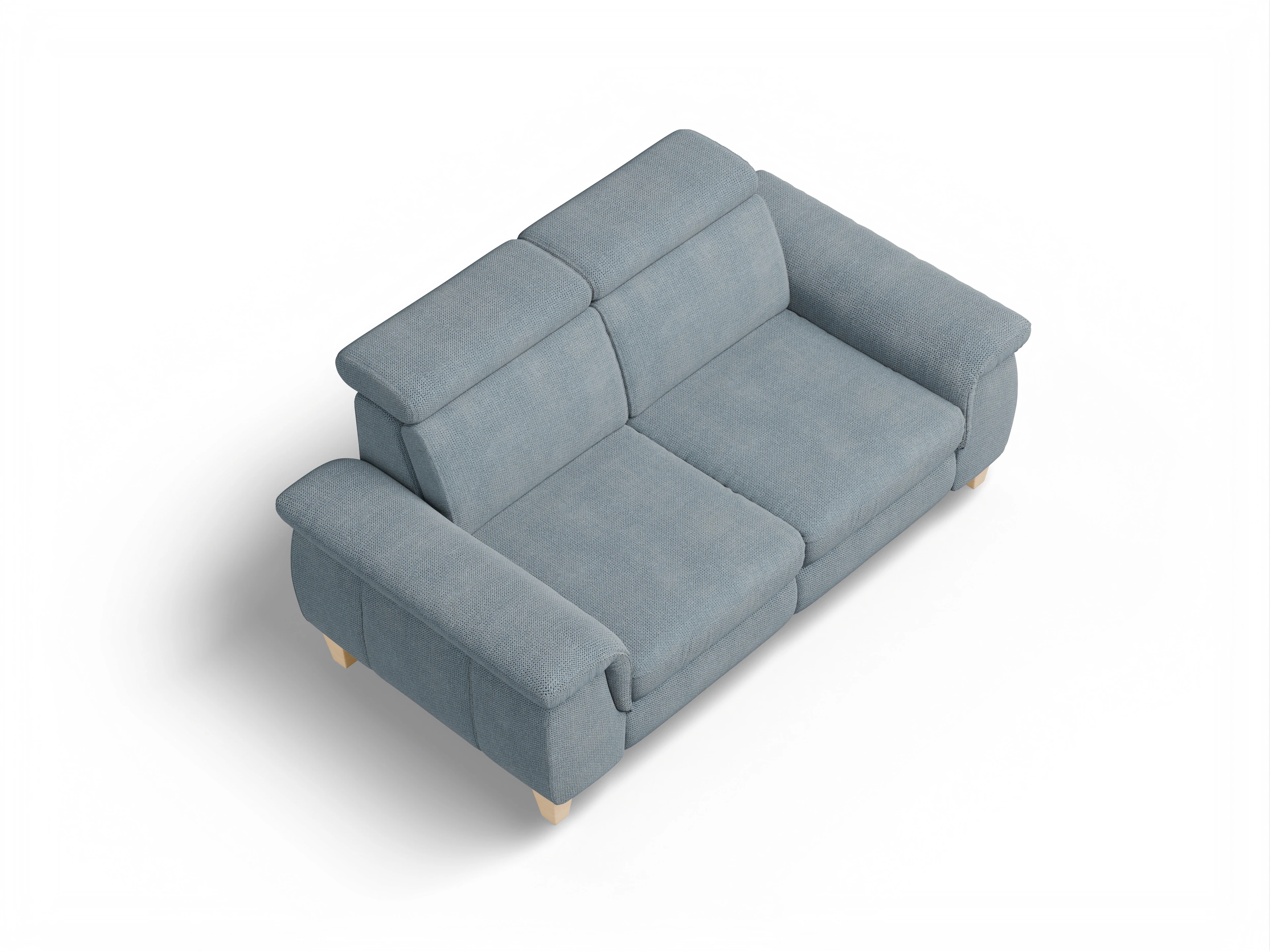 München 2-Sitzer Sofa Ansicht des Produktes München 2-Sitzer Sofa in Stoff Blau
