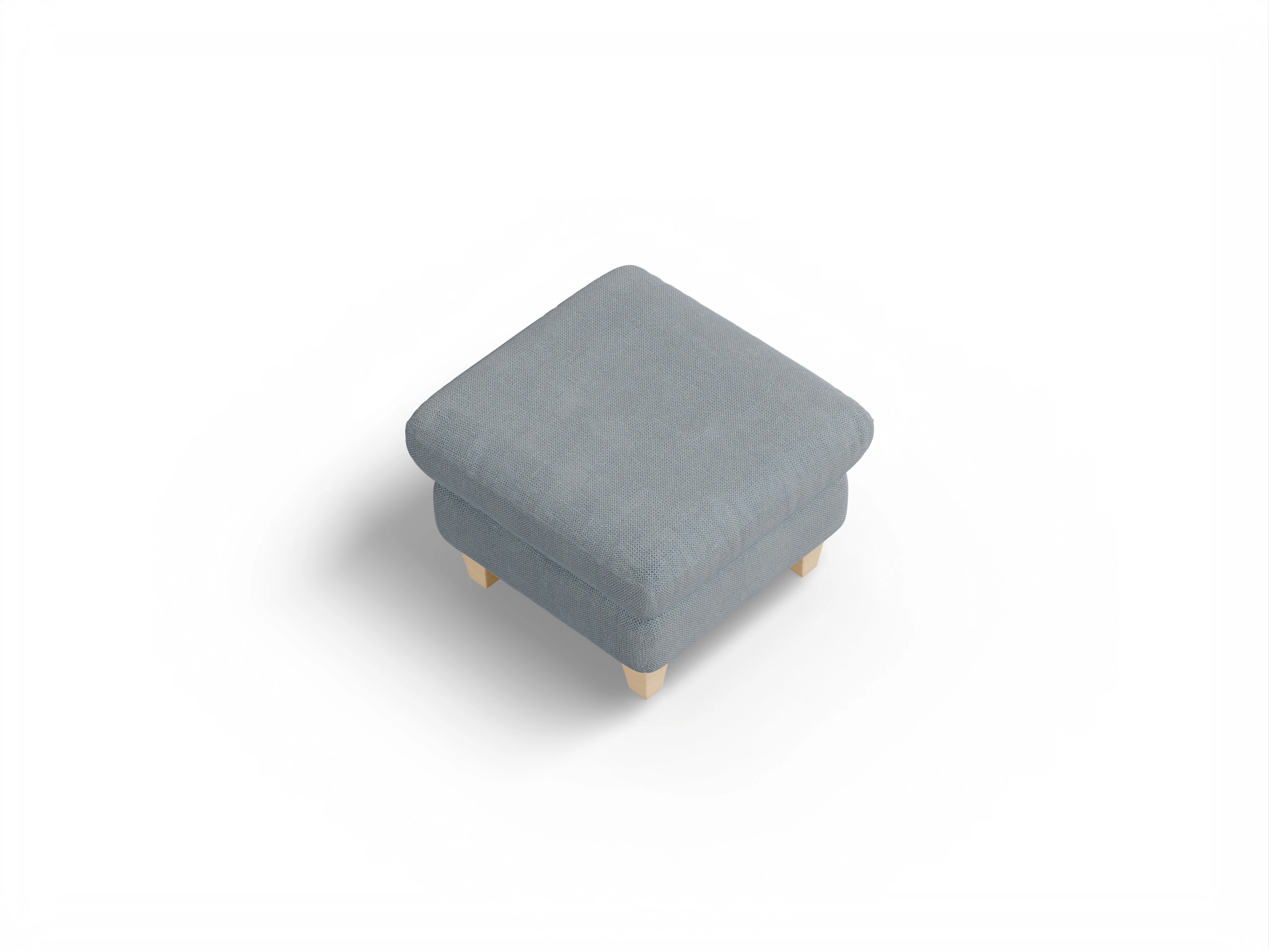 Ansicht des Produktes München Hocker in Stoff Blau