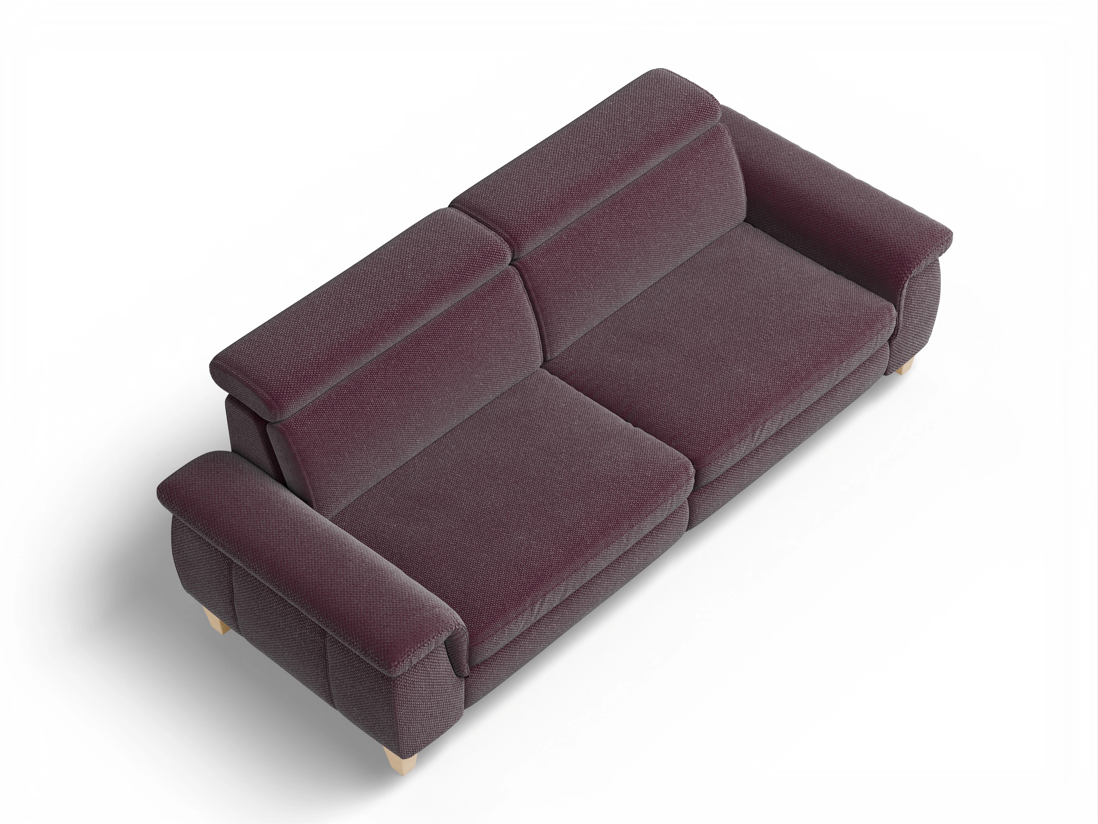 München 3-Sitzer Sofa Ansicht des Produktes München 3-Sitzer Sofa in Stoff Rot