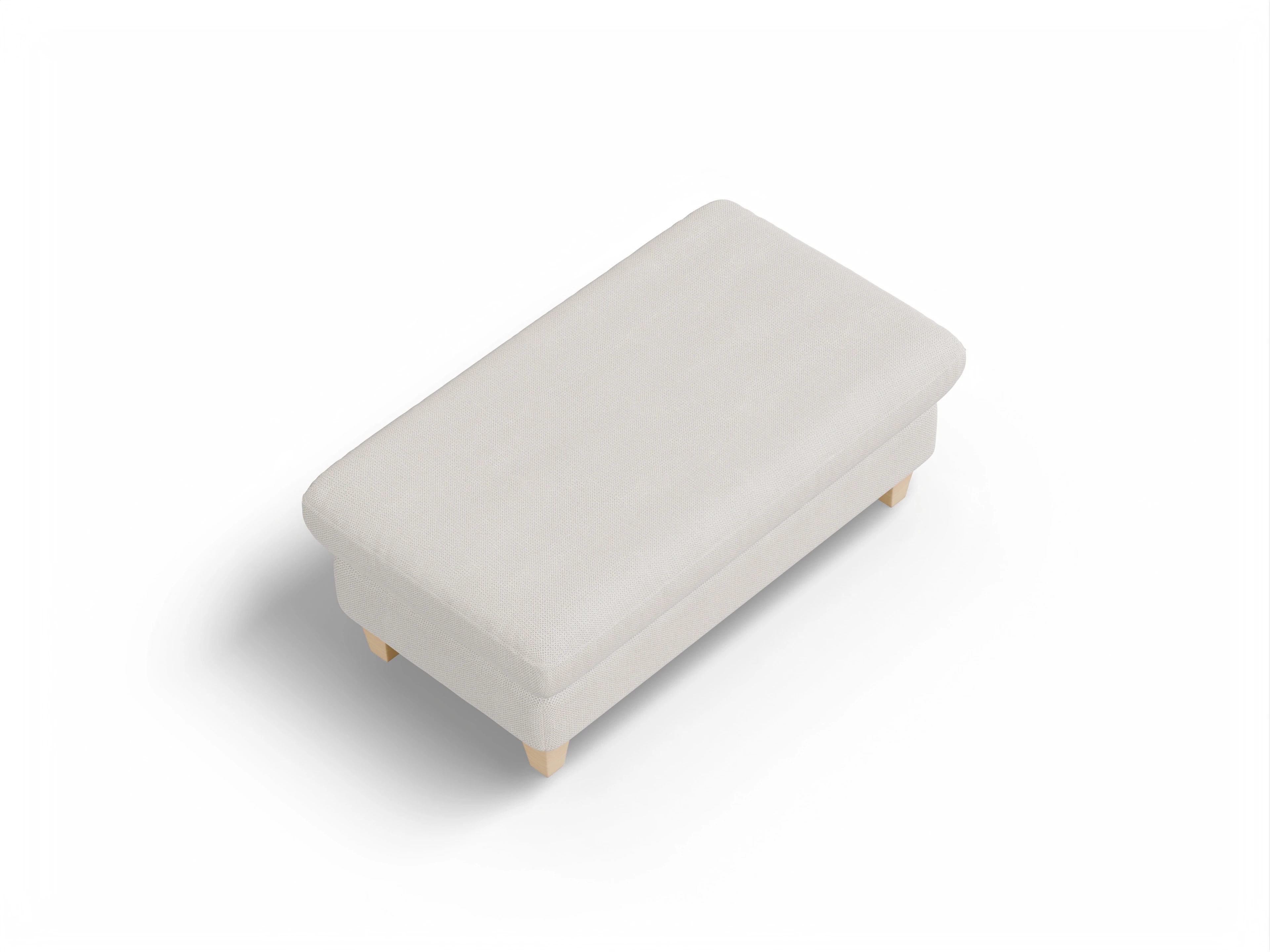 München Hockerbank Ansicht des Produktes München Hocker in Stoff Beige