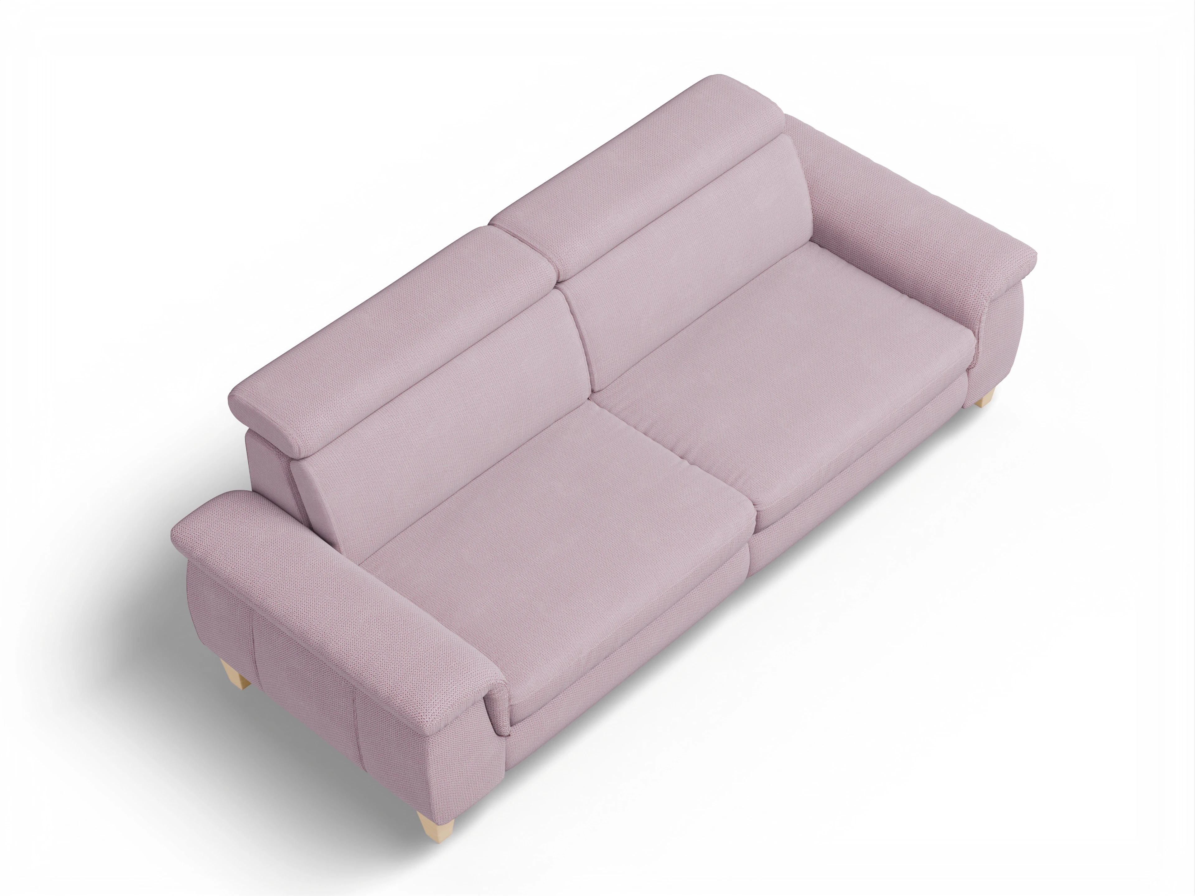 Ansicht des Produktes München 3-Sitzer Sofa in Stoff Rosa