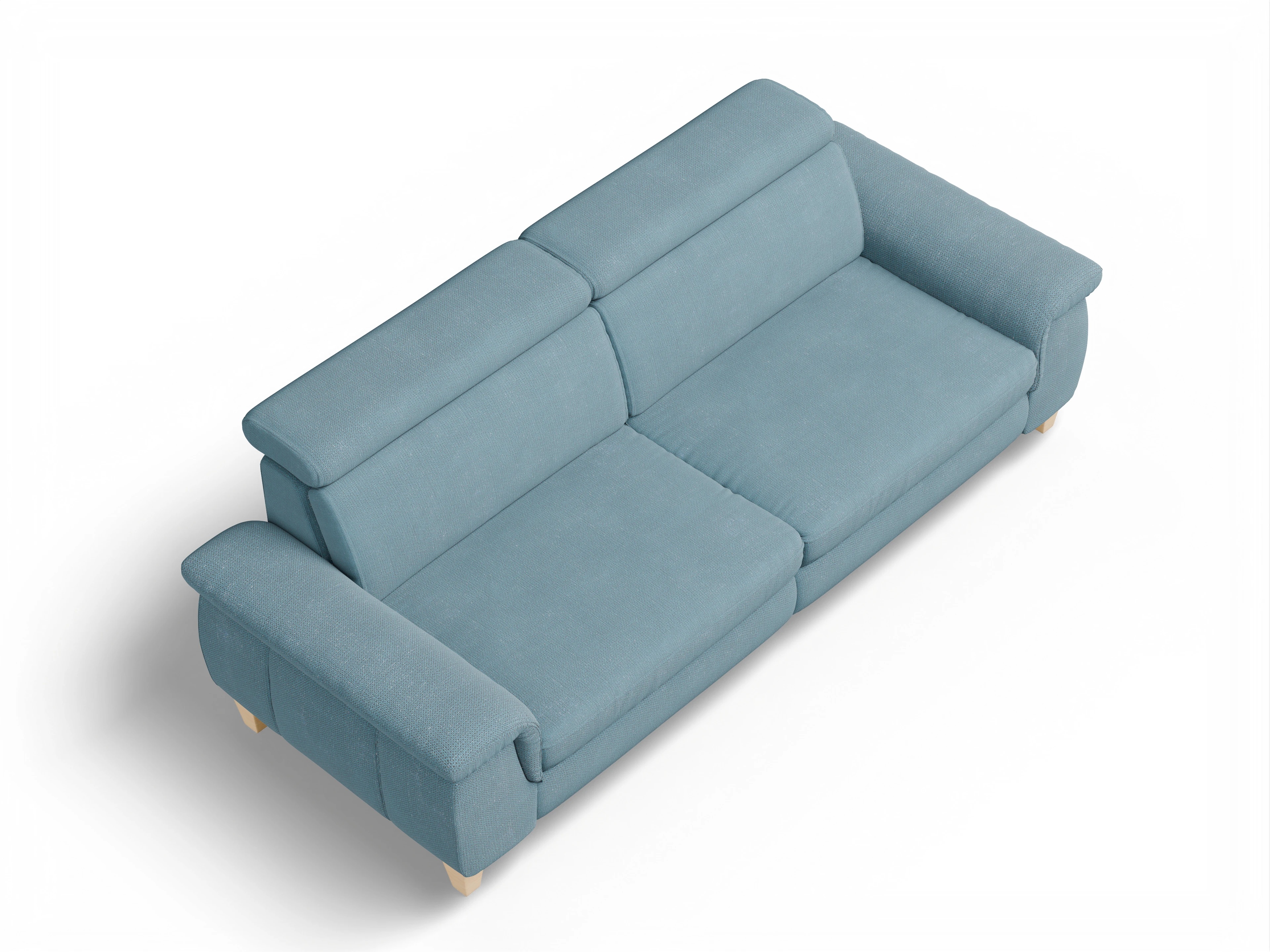 München 3-Sitzer Sofa Ansicht des Produktes München 3-Sitzer Sofa in Stoff Blau