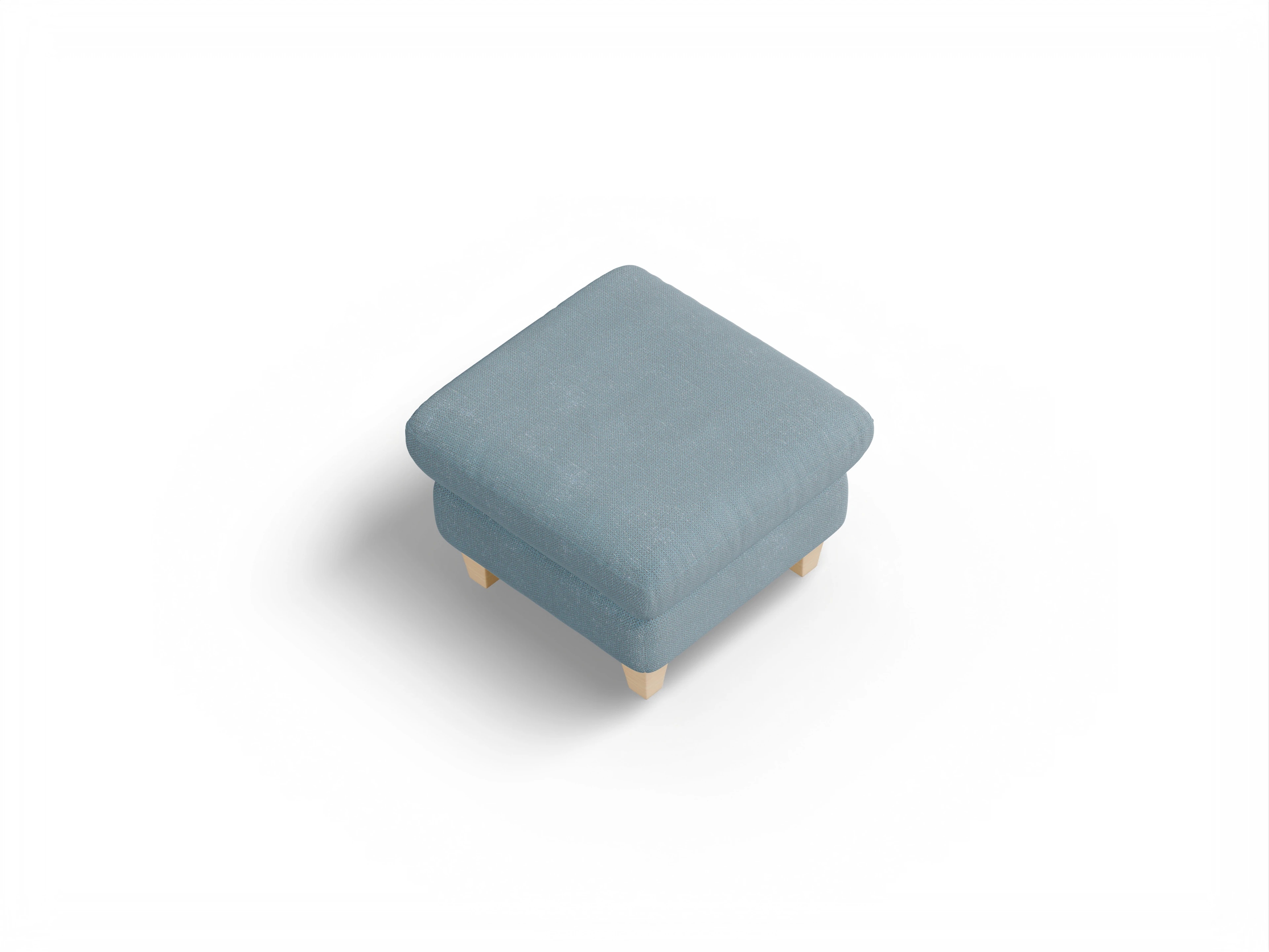 Ansicht des Produktes München Hocker in Stoff Blau
