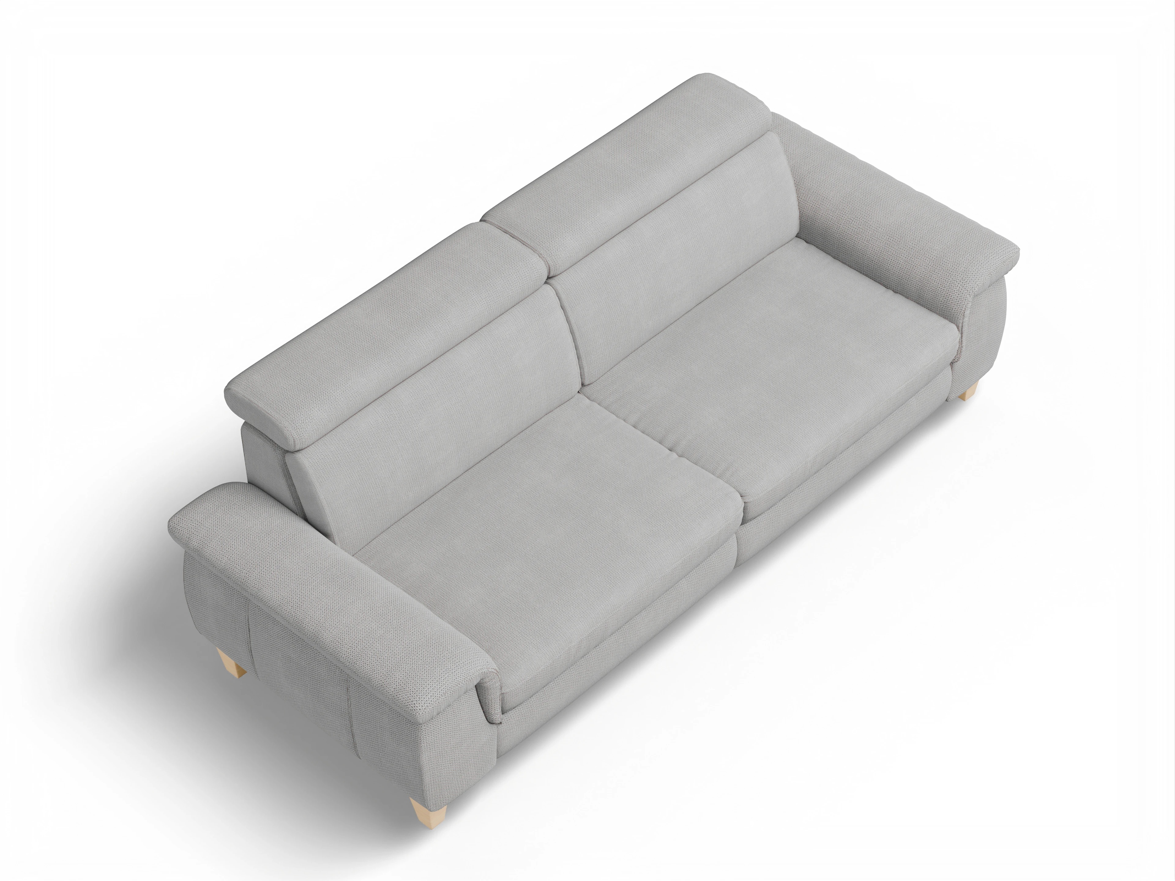 Ansicht des Produktes München 3-Sitzer Sofa in Stoff Grau