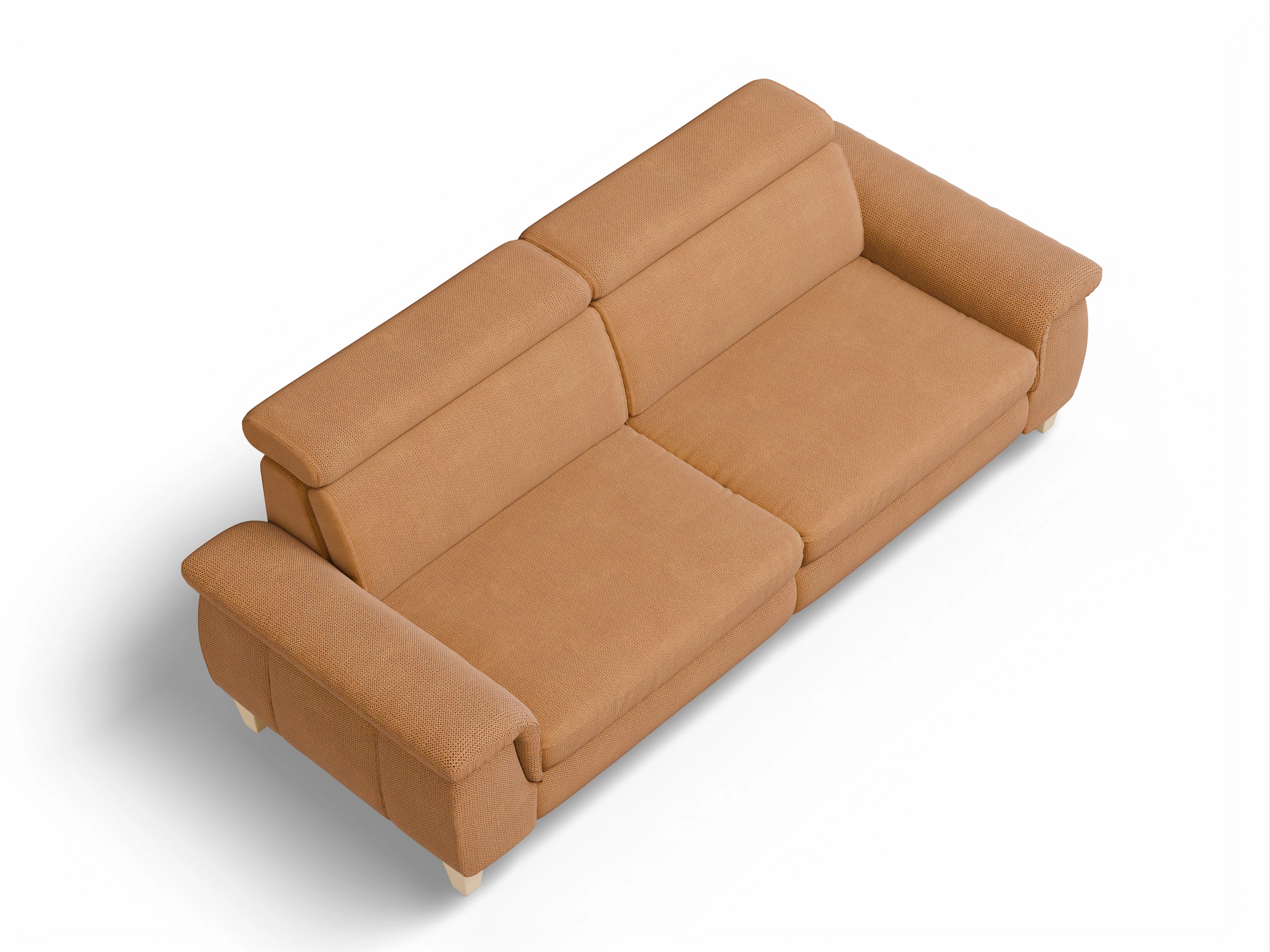 Ansicht des Produktes München 3-Sitzer Sofa in Stoff Gelb