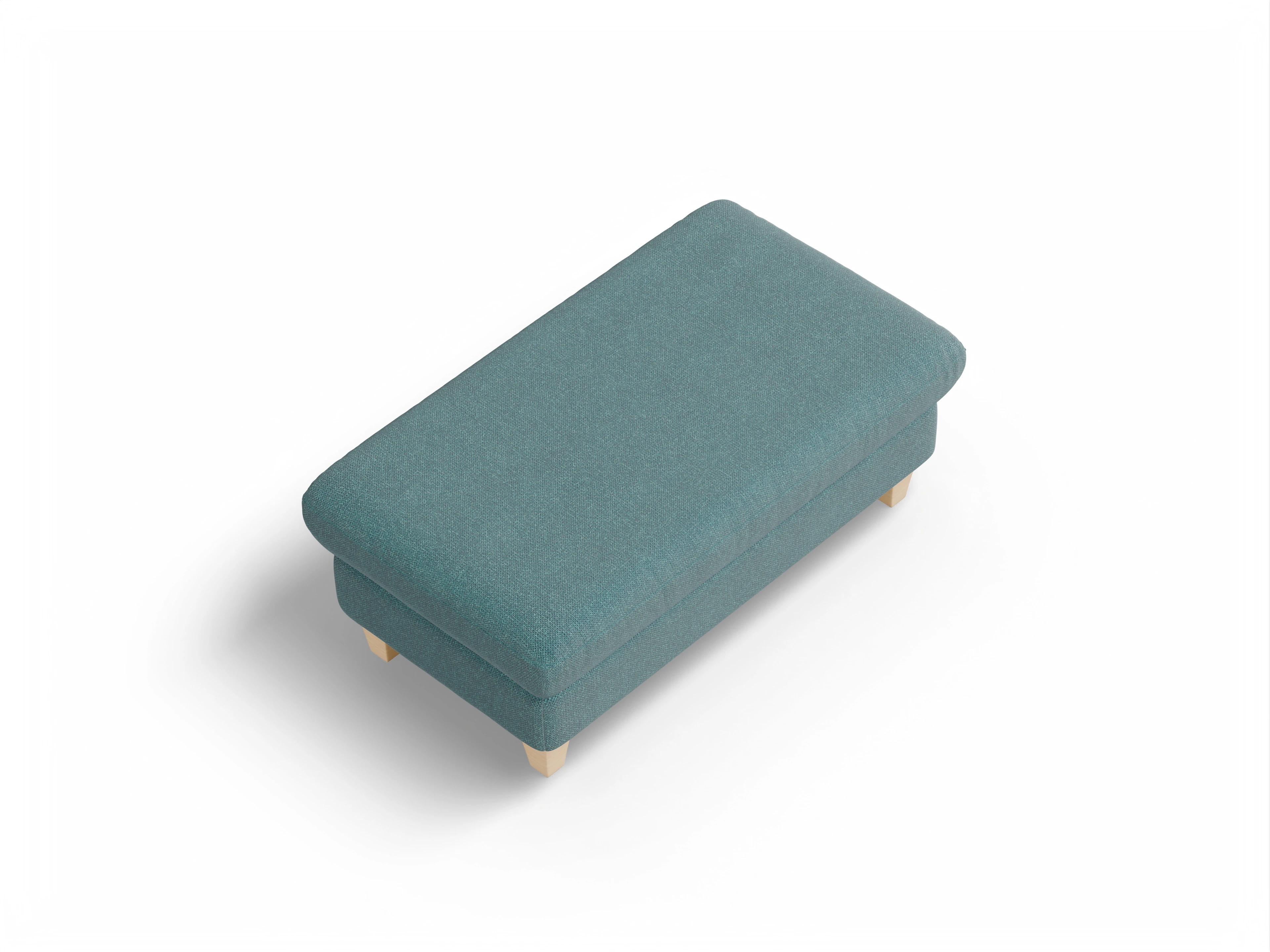 Ansicht des Produktes München Hocker in Stoff Blau