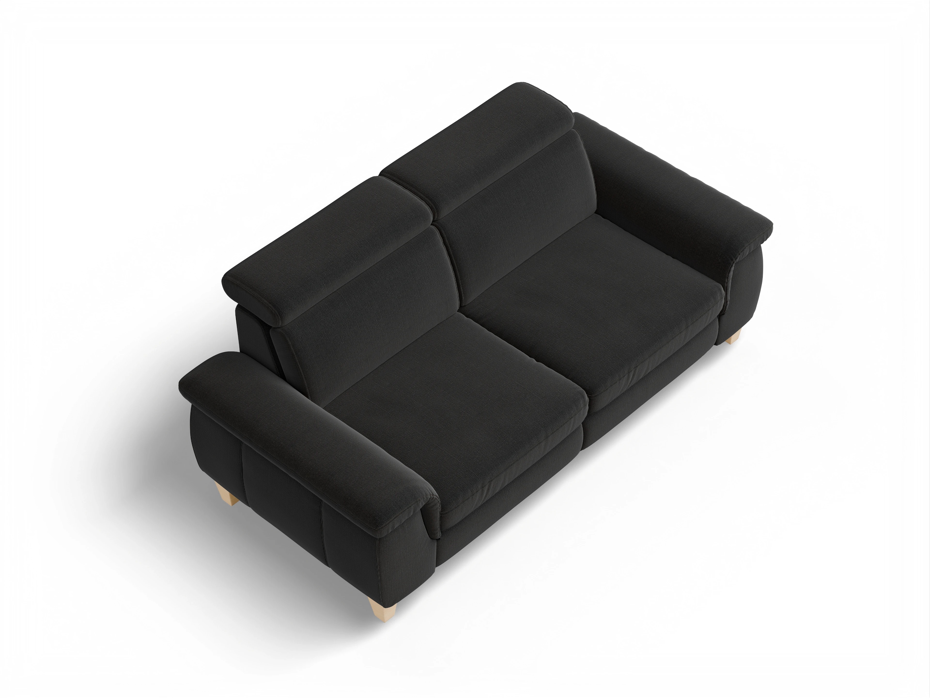 Ansicht des Produktes München 2,5-Sitzer Sofa in Stoff Schwarz