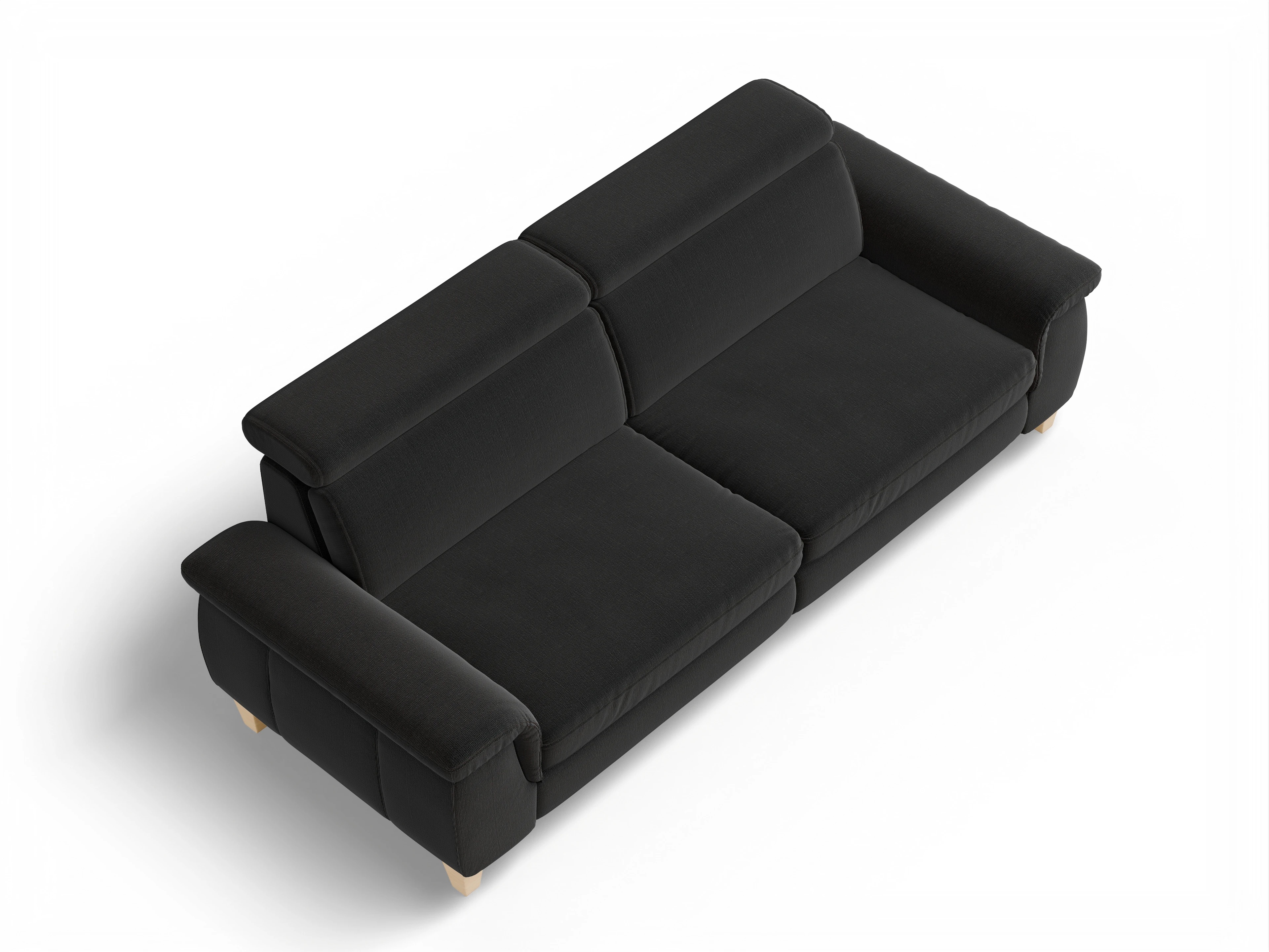 Ansicht des Produktes München 3-Sitzer Sofa in Stoff Schwarz