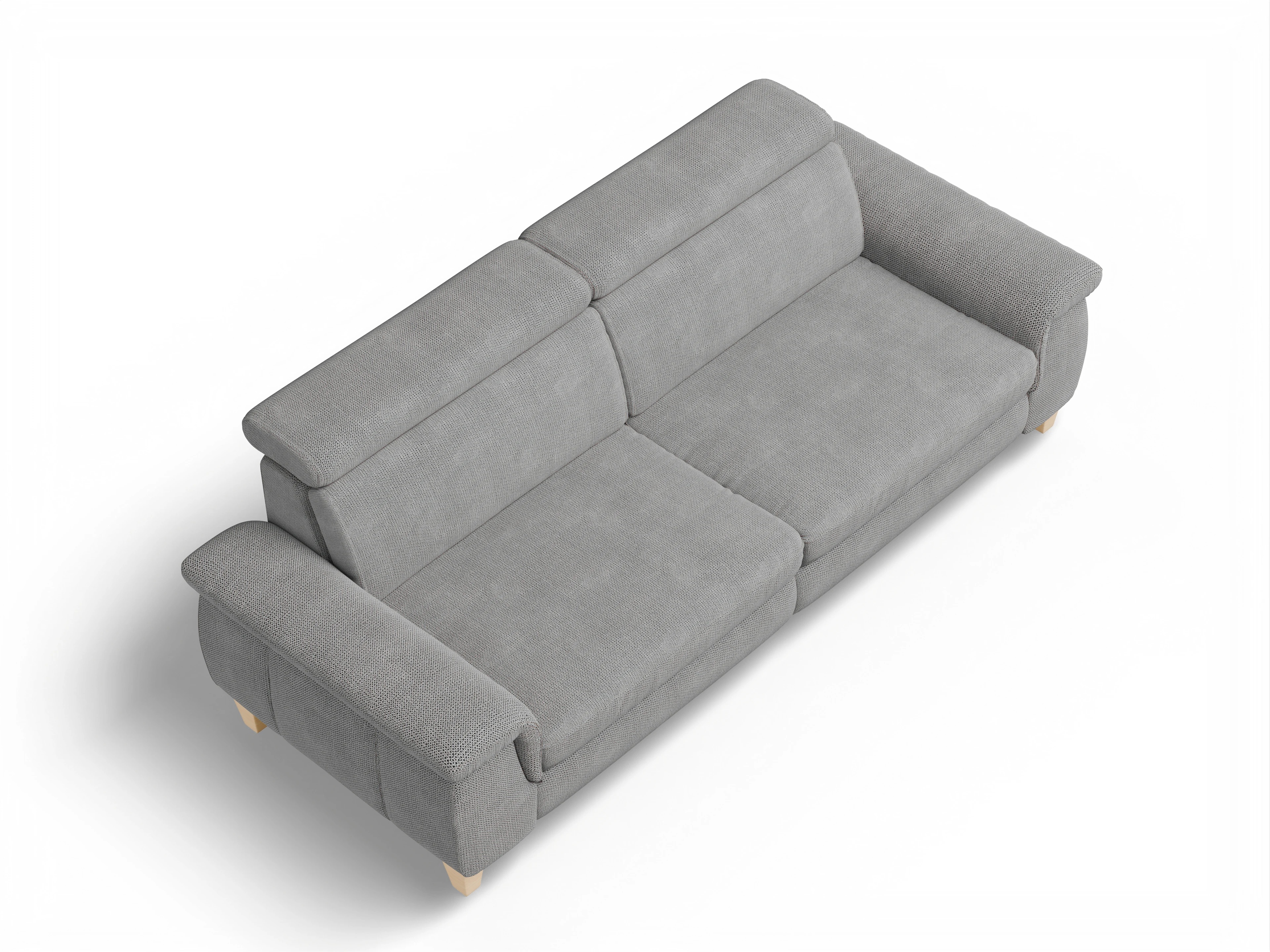 München 3-Sitzer Sofa Ansicht des Produktes München 3-Sitzer Sofa in Stoff Grau