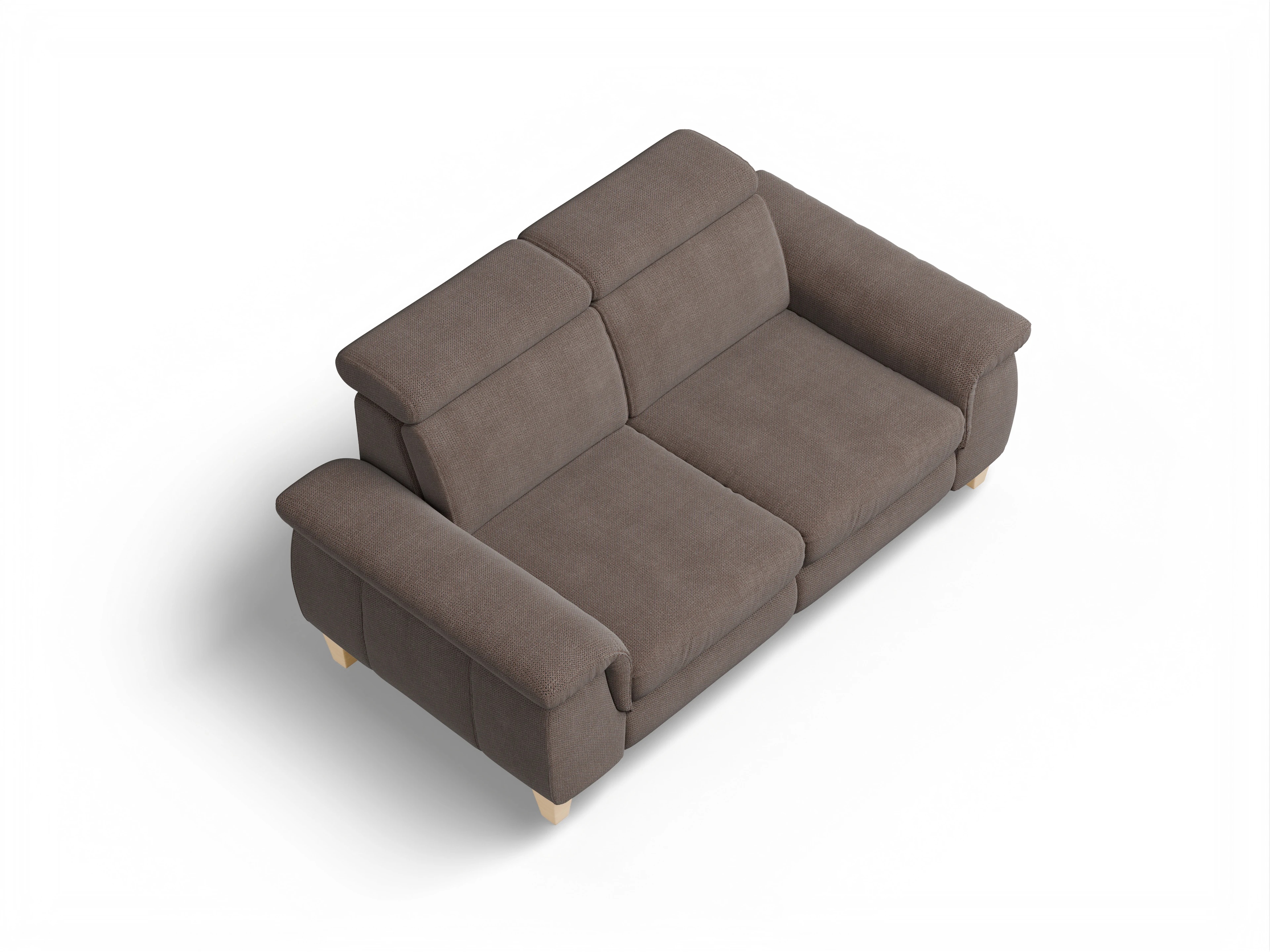 Ansicht des Produktes München 2-Sitzer Sofa in Stoff Braun