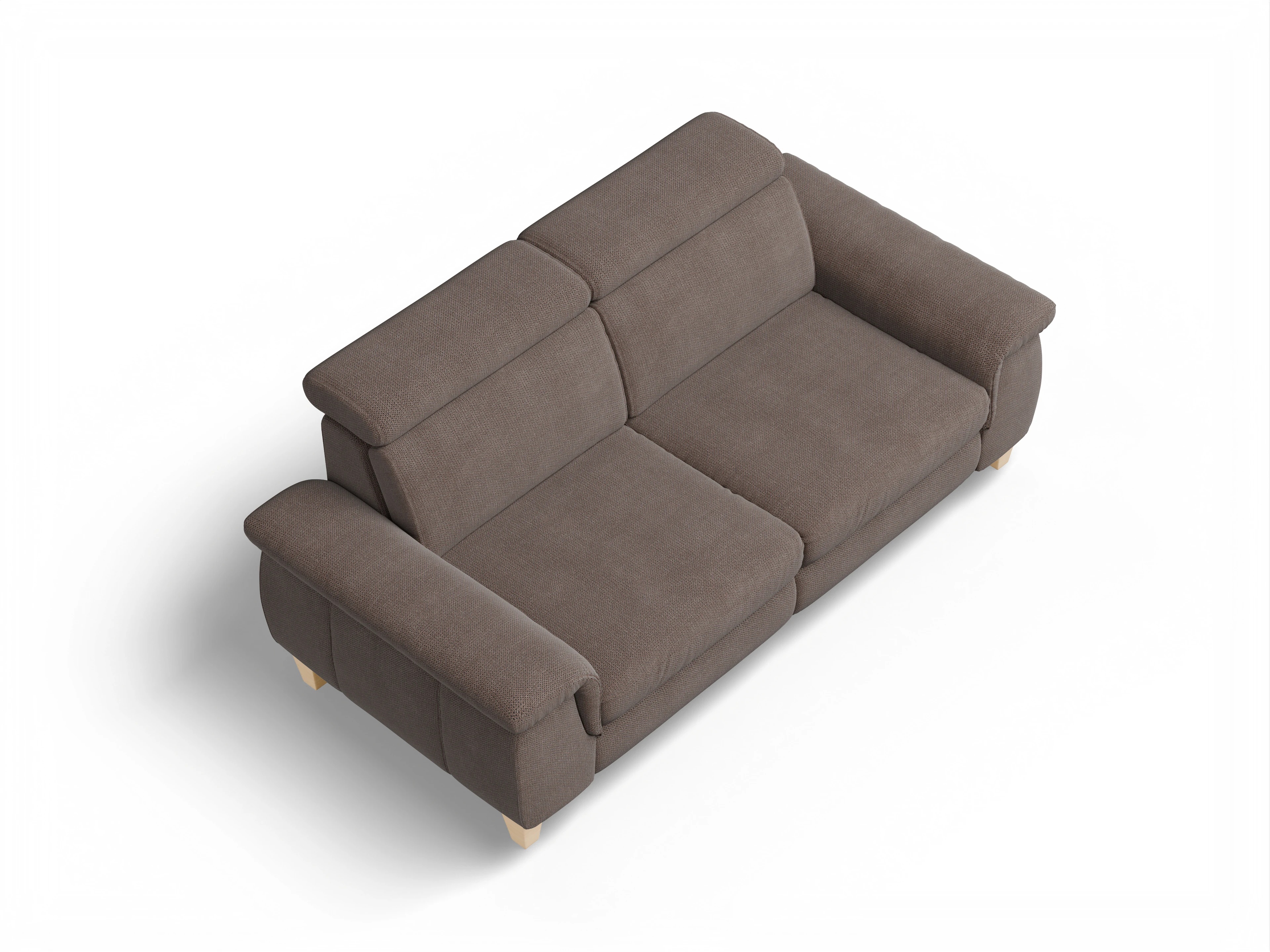 Ansicht des Produktes München 2,5-Sitzer Sofa in Stoff Braun