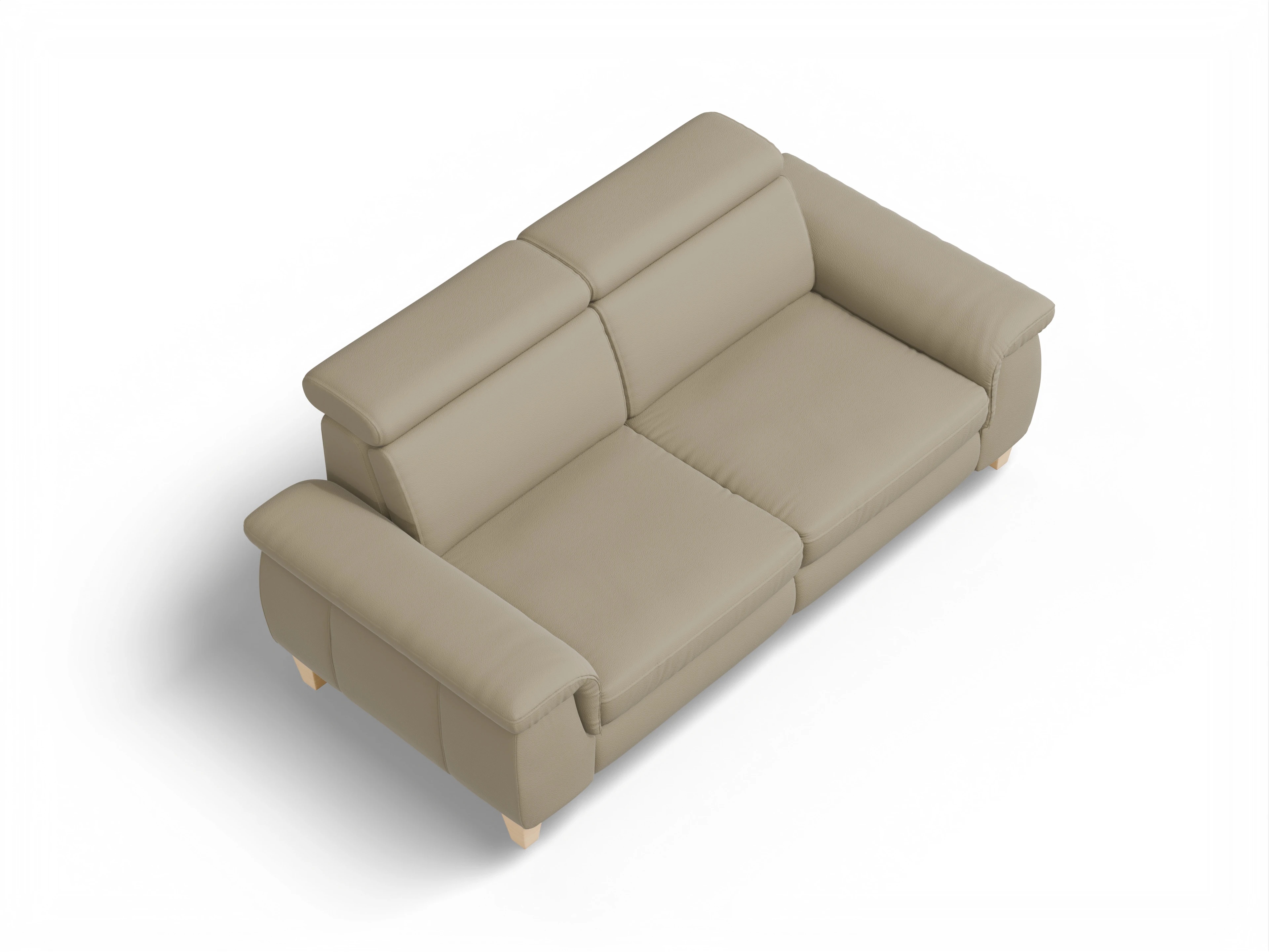 München 2,5-Sitzer Sofa Ansicht des Produktes München 2,5-Sitzer Sofa in Leder Braun