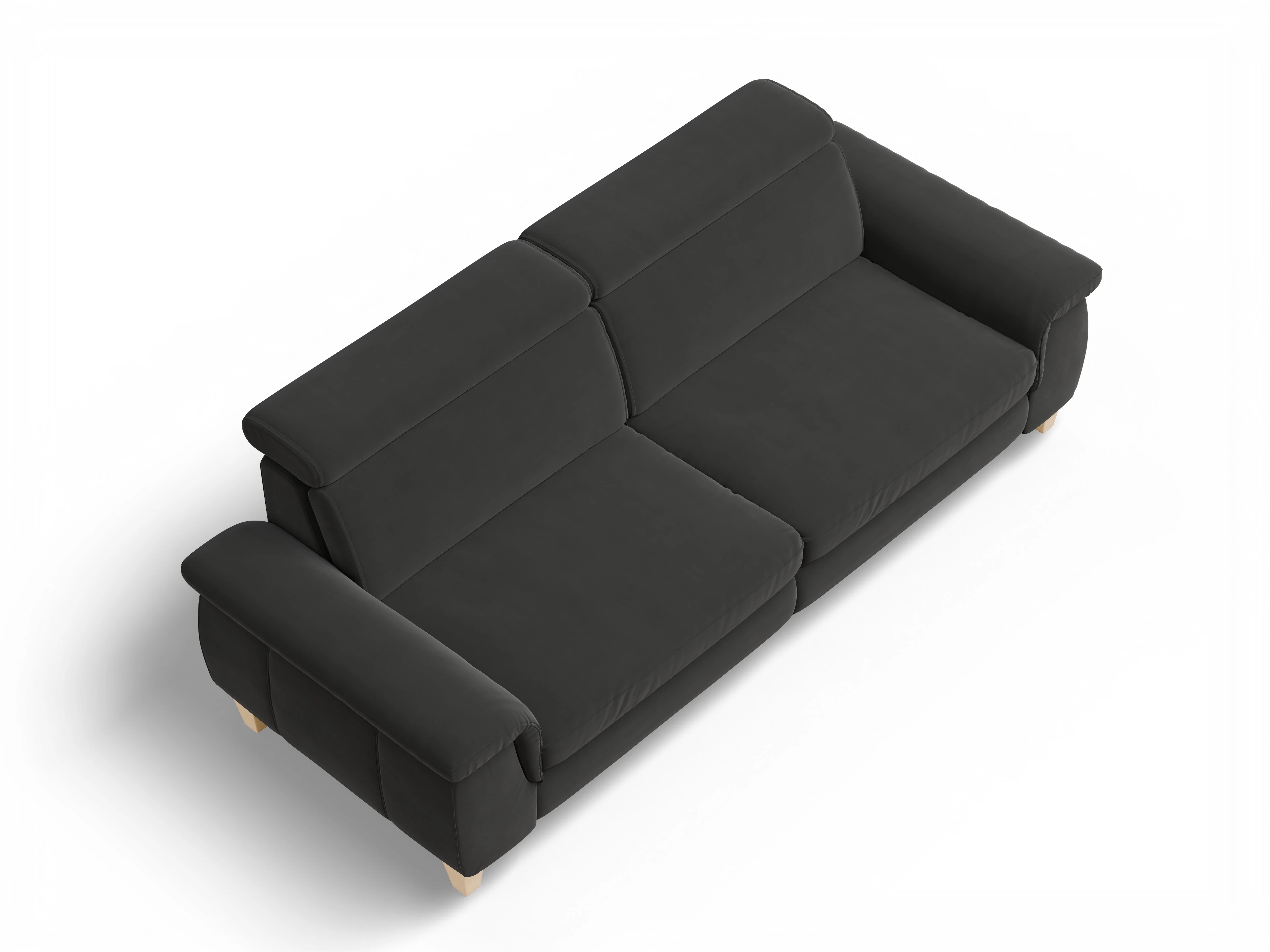 Ansicht des Produktes München 3-Sitzer Sofa in Stoff Grau