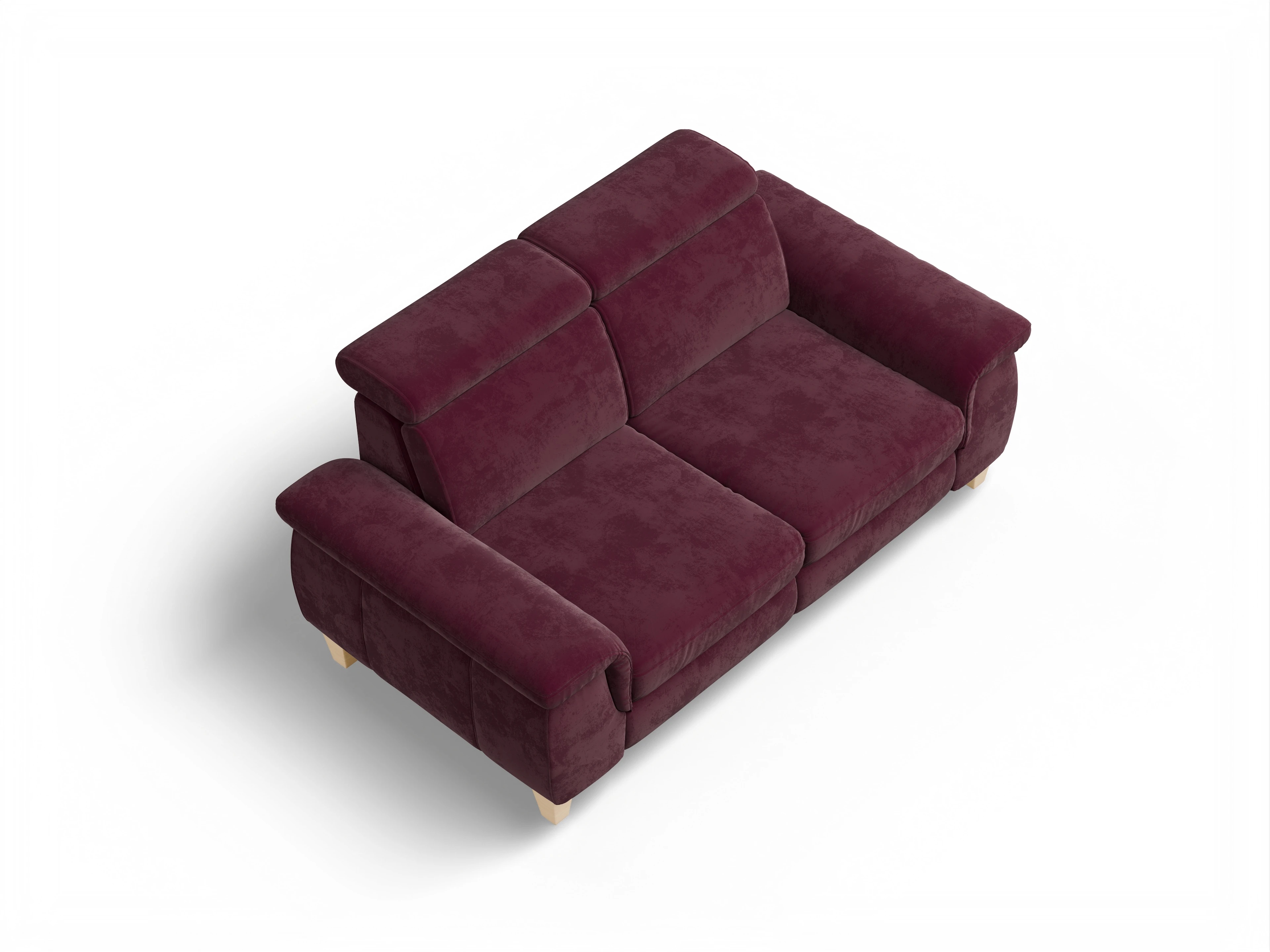 Ansicht des Produktes München 2-Sitzer Sofa in Stoff Rot