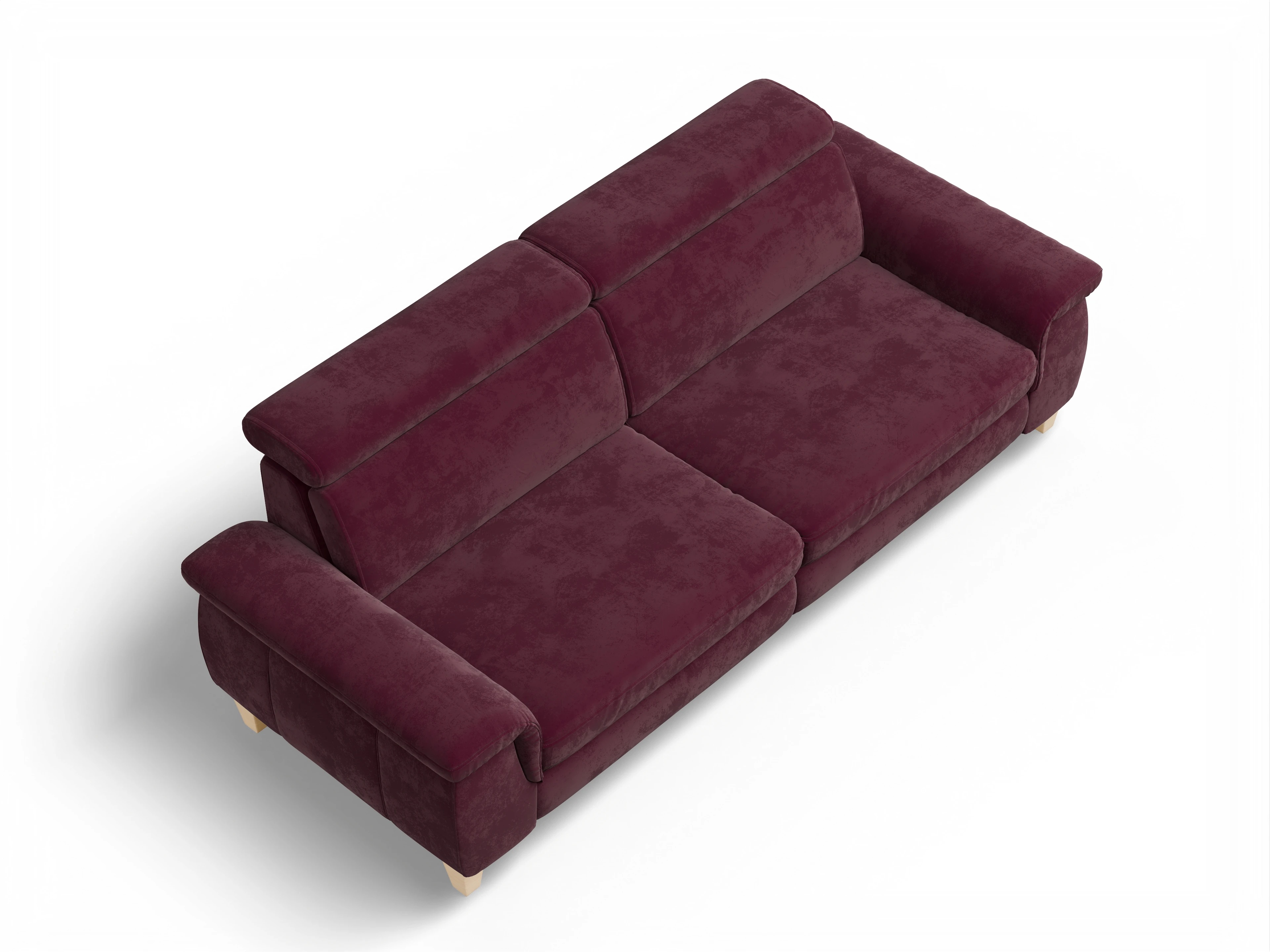 Ansicht des Produktes München 3-Sitzer Sofa in Stoff Blau