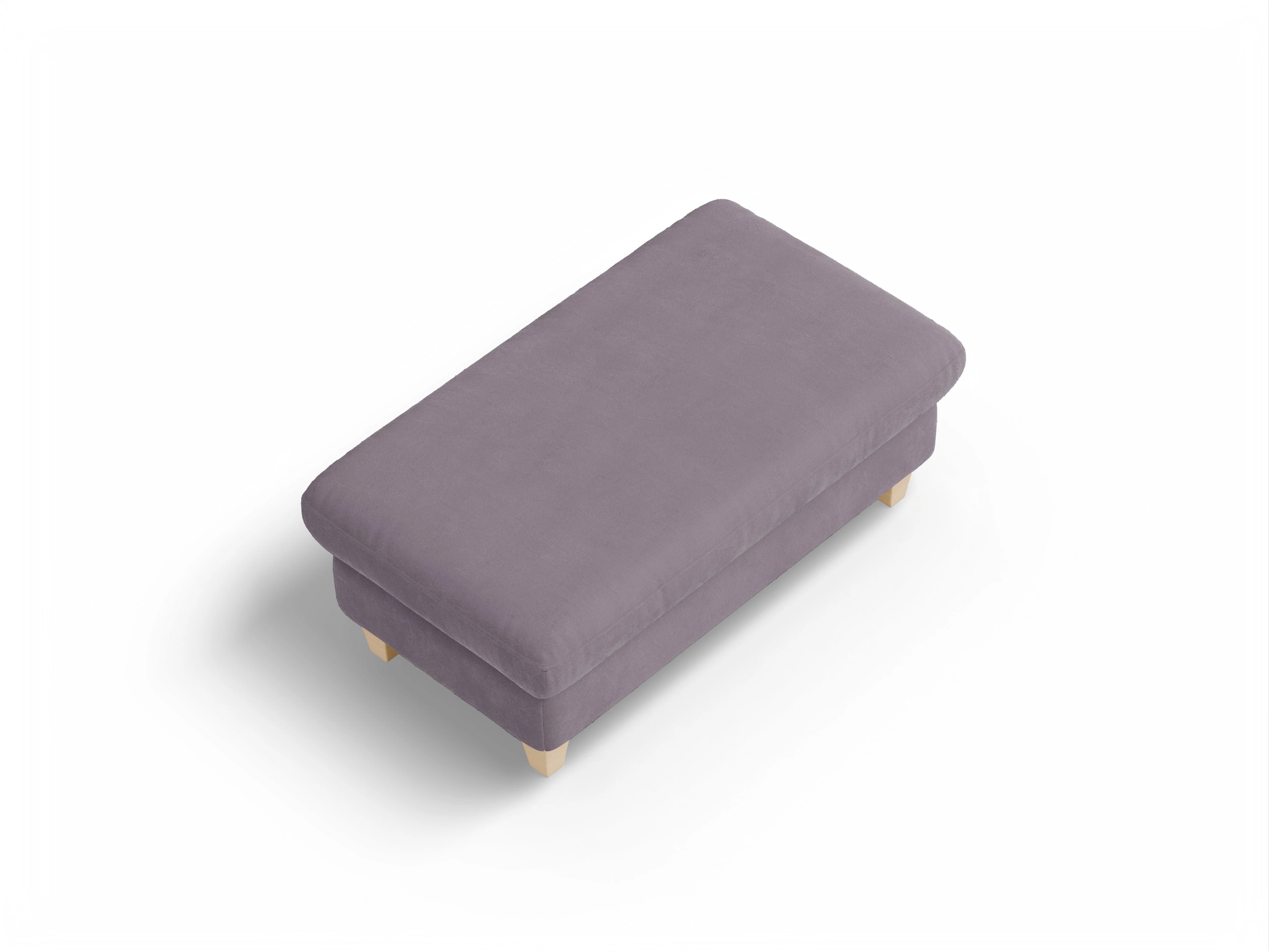 Ansicht des Produktes München Hocker in Stoff Lila