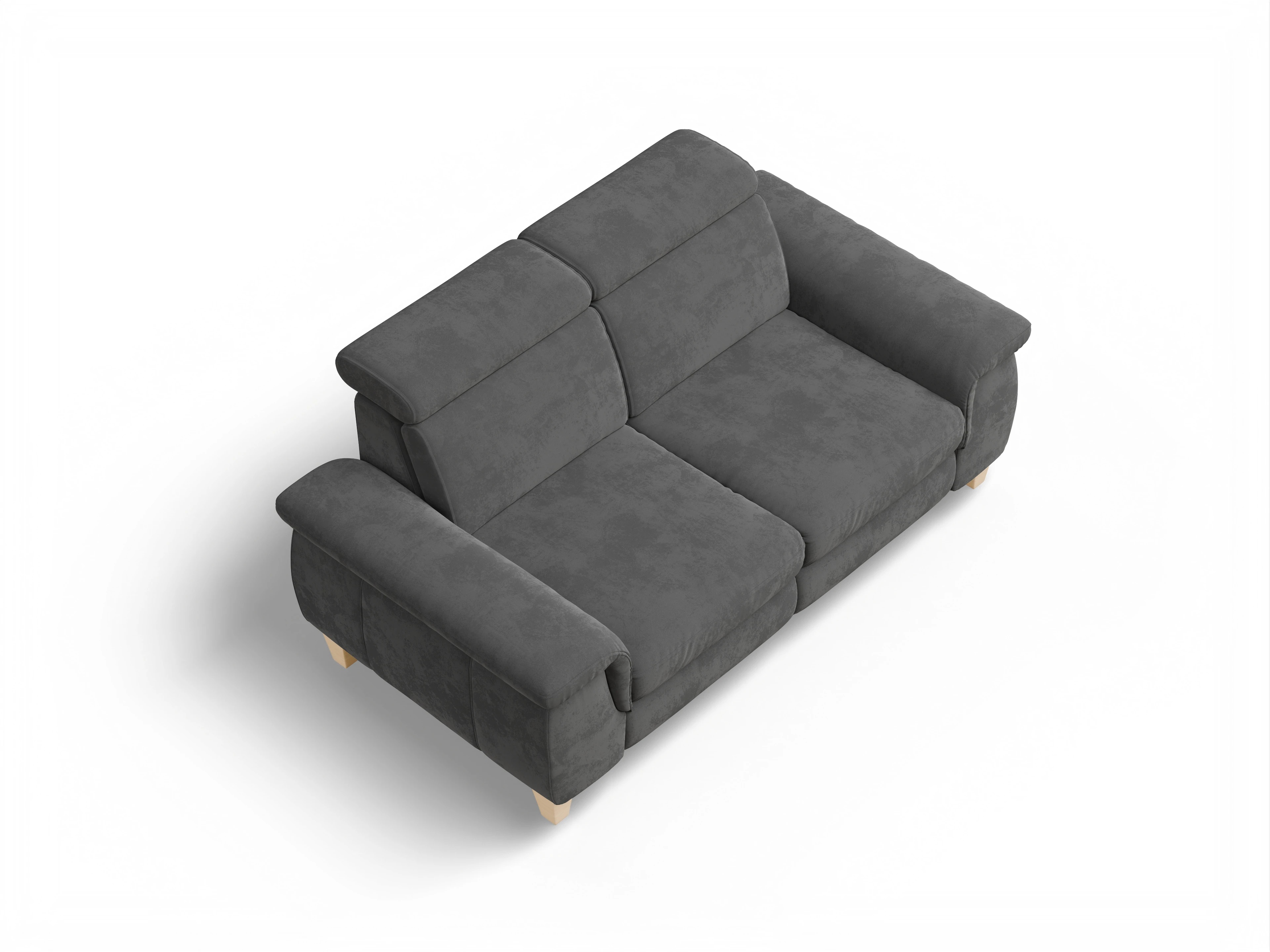 Ansicht des Produktes München 2-Sitzer Sofa in Stoff Grau