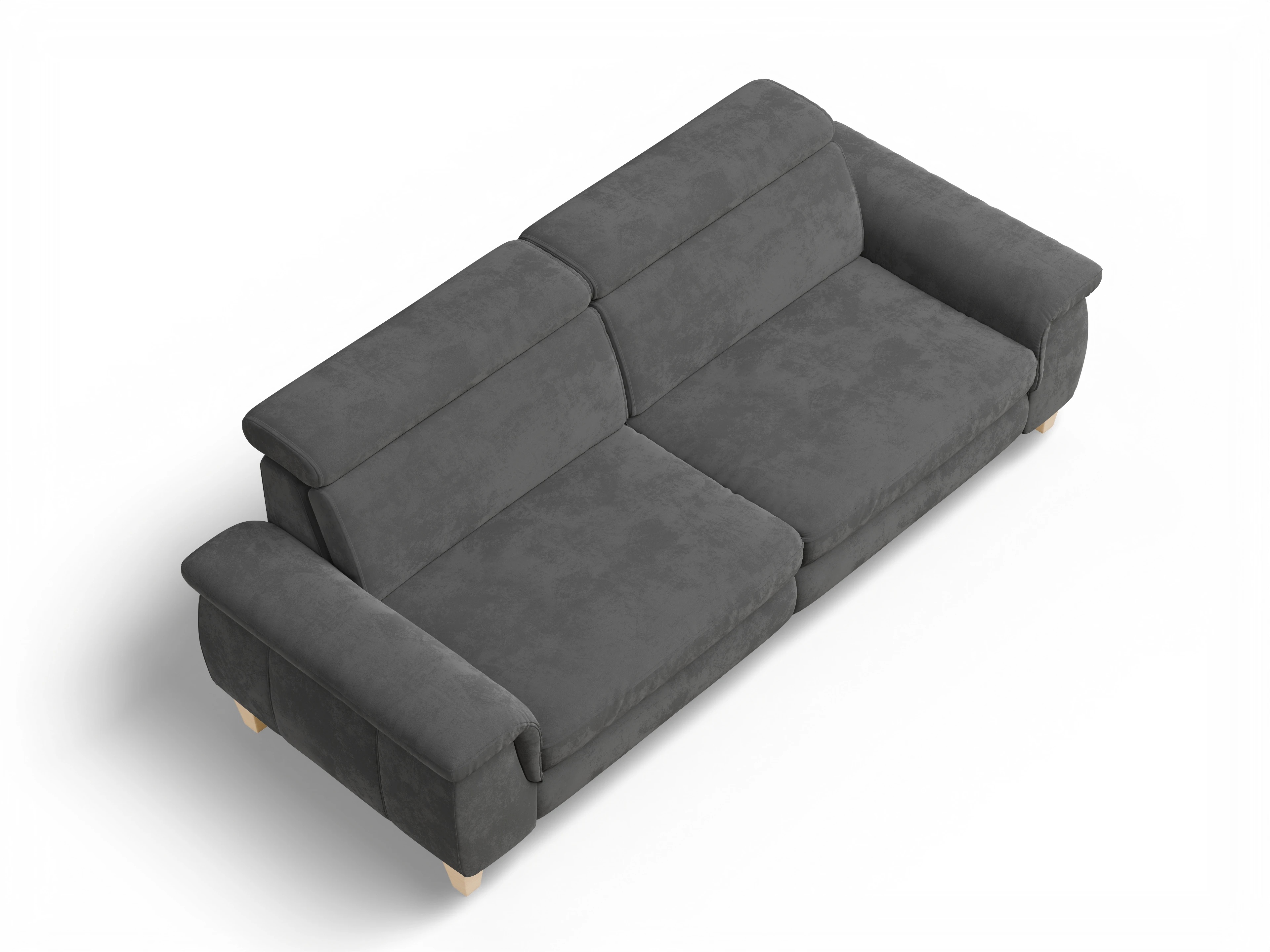 Ansicht des Produktes München 3-Sitzer Sofa in Stoff Grau