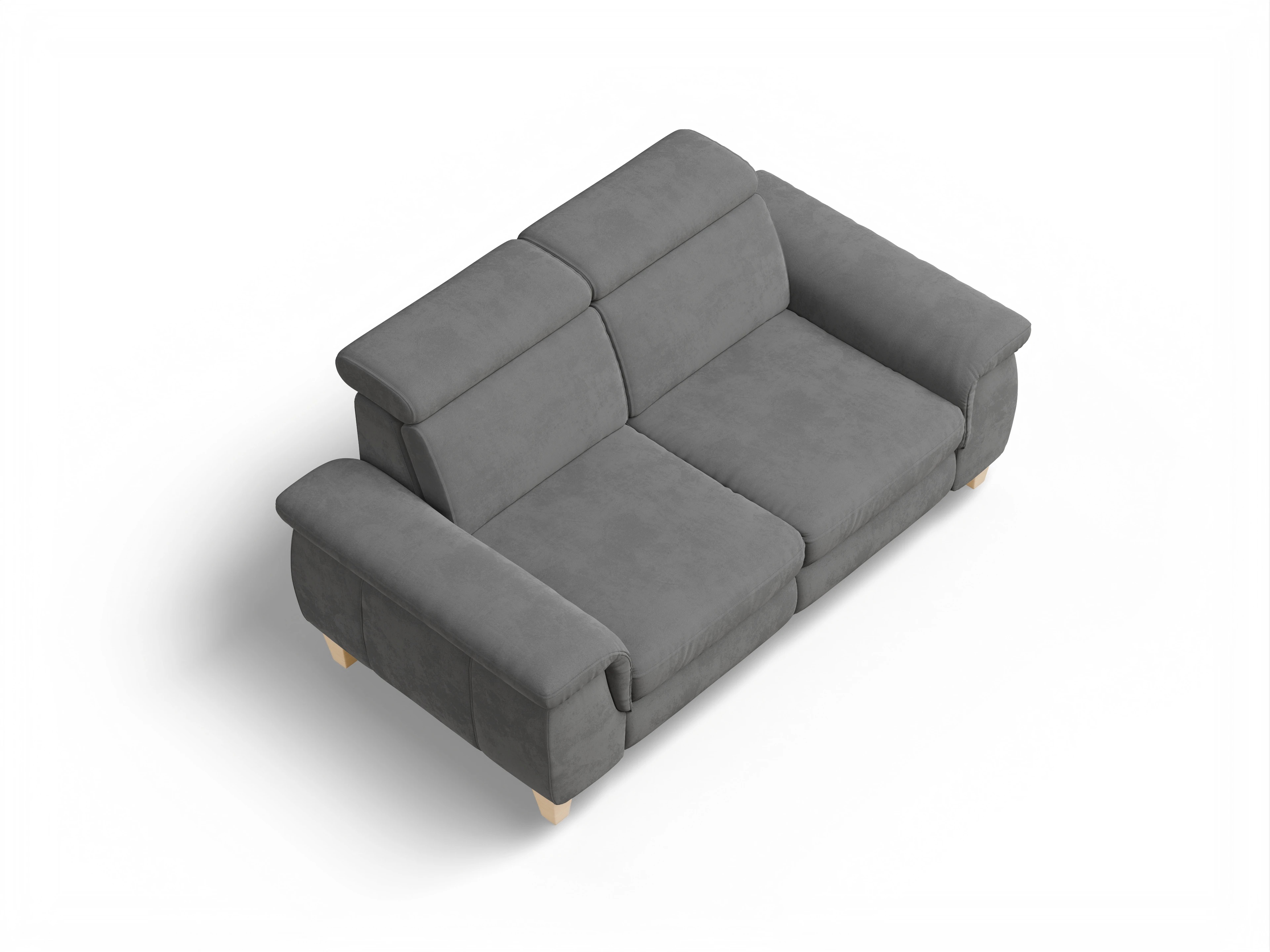 Ansicht des Produktes München 2-Sitzer Sofa in Stoff Grau