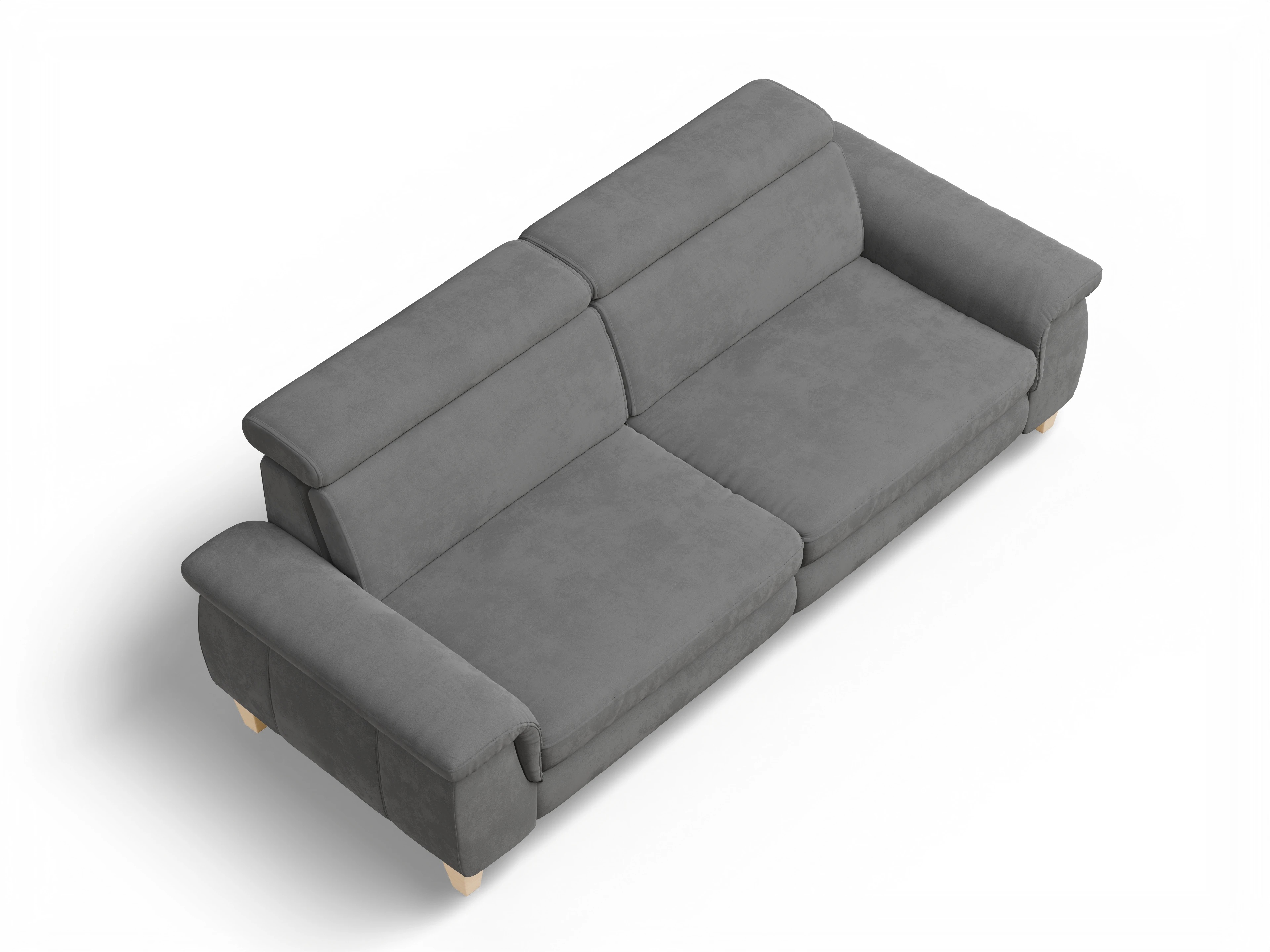 Ansicht des Produktes München 3-Sitzer Sofa in Stoff Grau