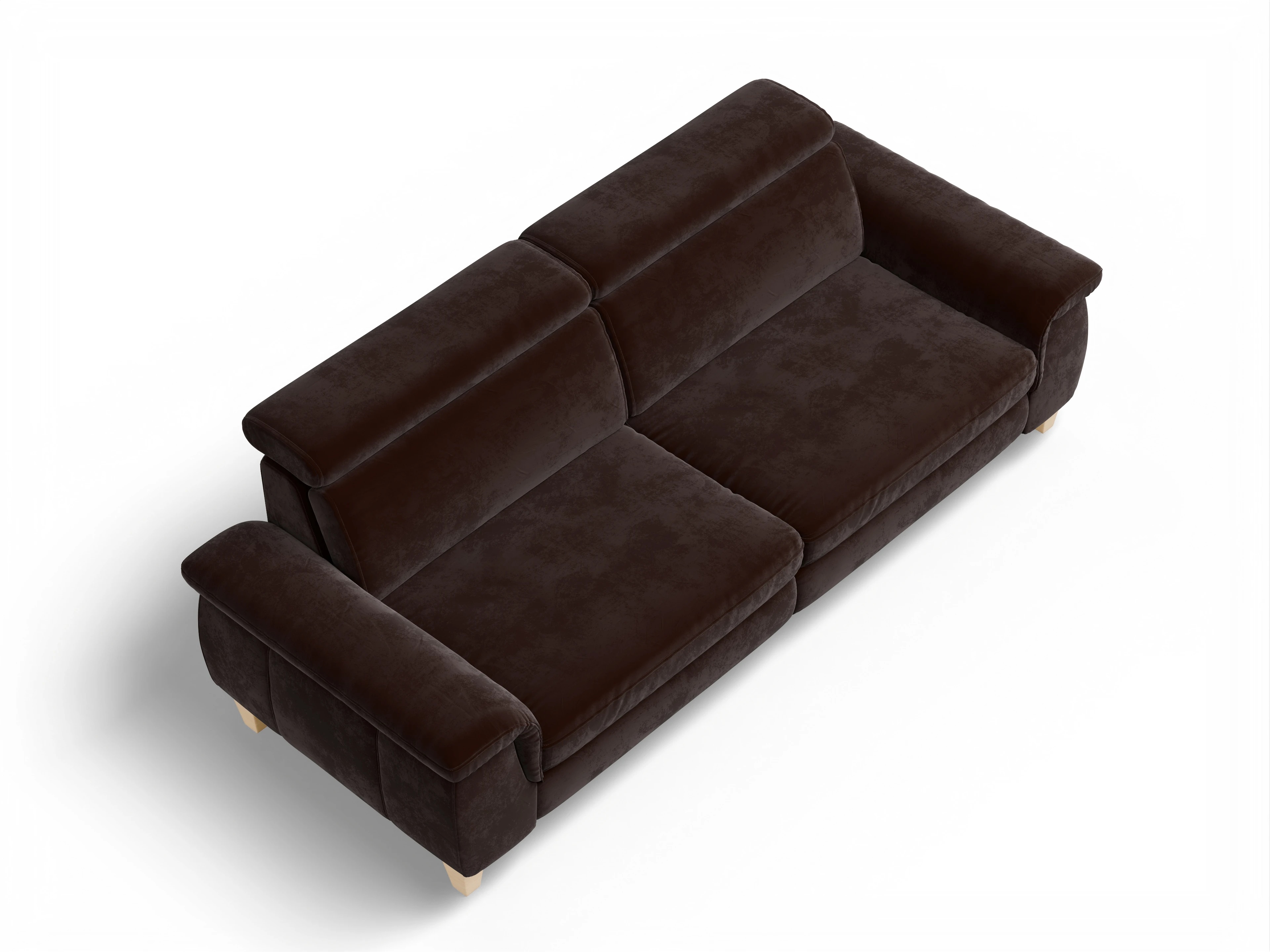 Ansicht des Produktes München 3-Sitzer Sofa in Stoff Braun