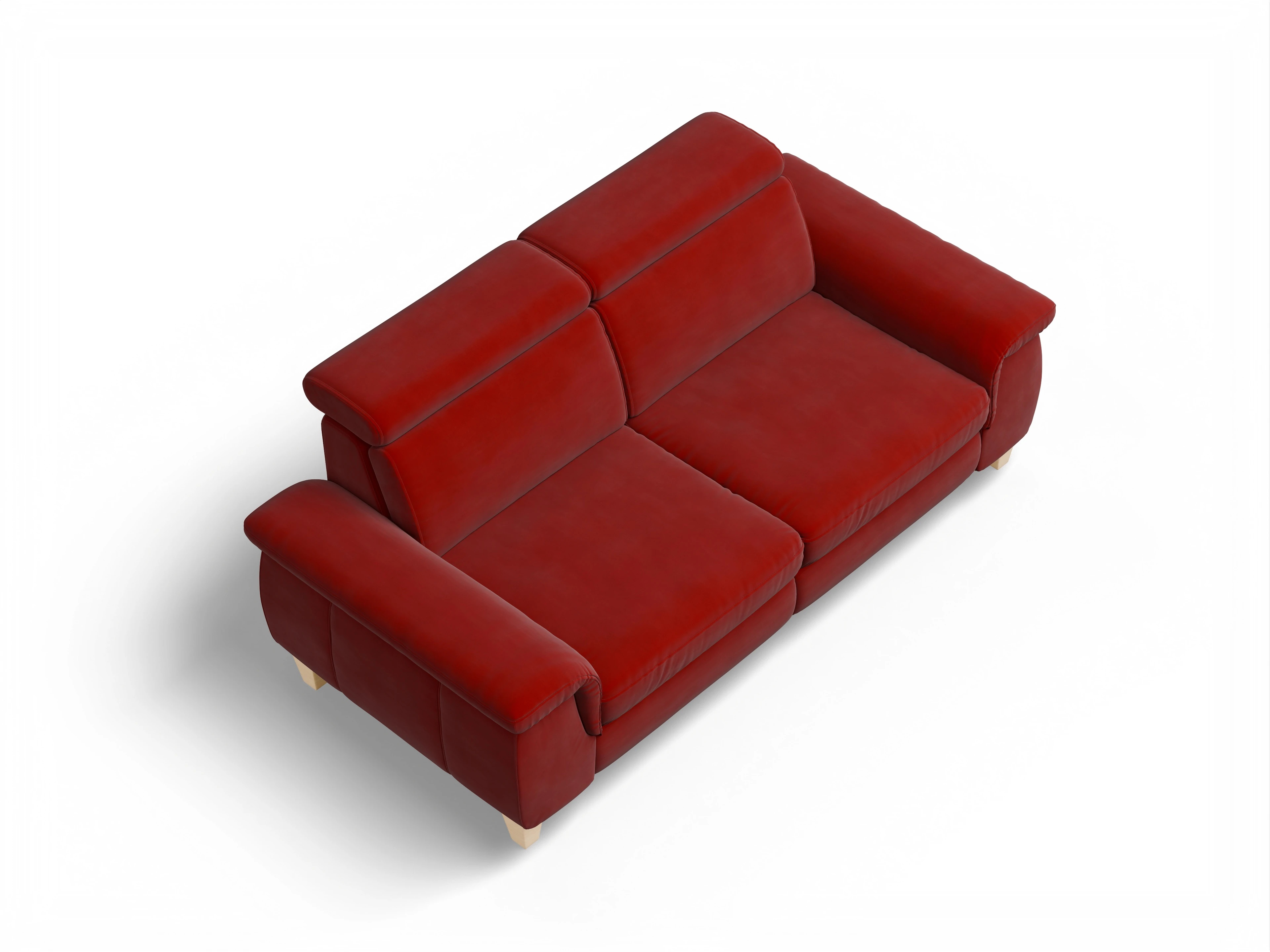 Ansicht des Produktes München 2,5-Sitzer Sofa in Stoff Rot
