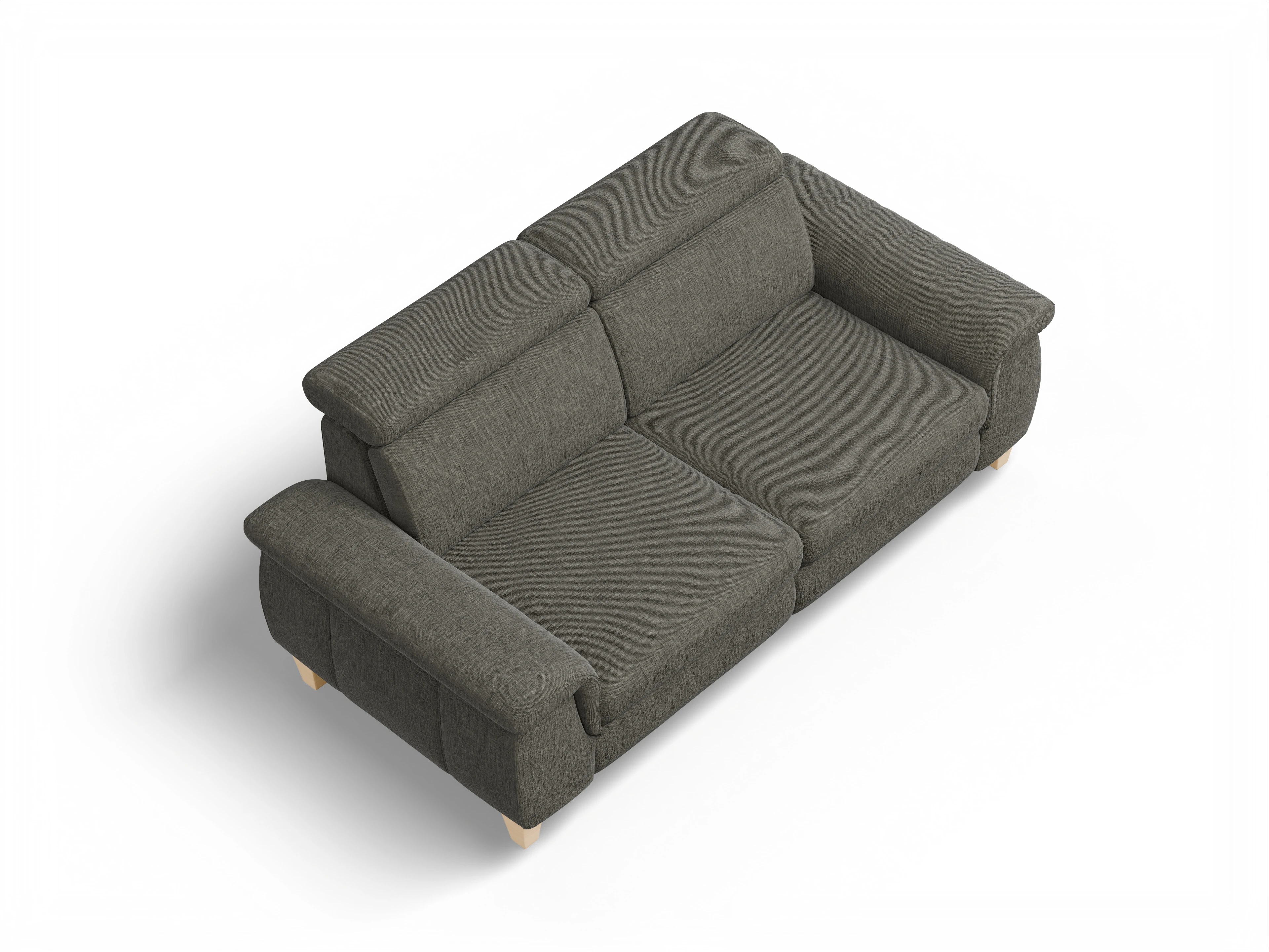 Ansicht des Produktes München 2,5-Sitzer Sofa in Stoff Braun