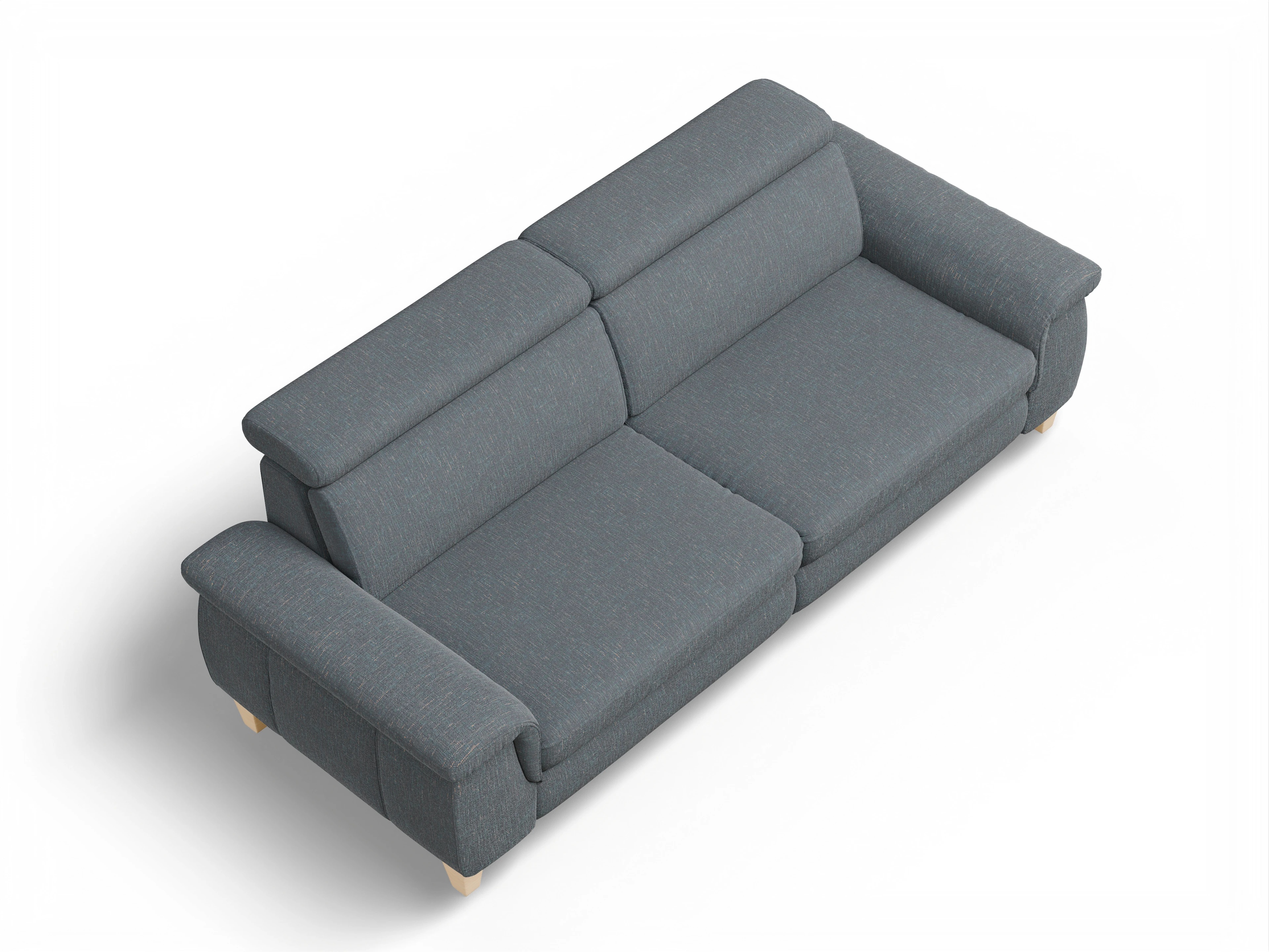 Ansicht des Produktes München 3-Sitzer Sofa in Stoff Grau
