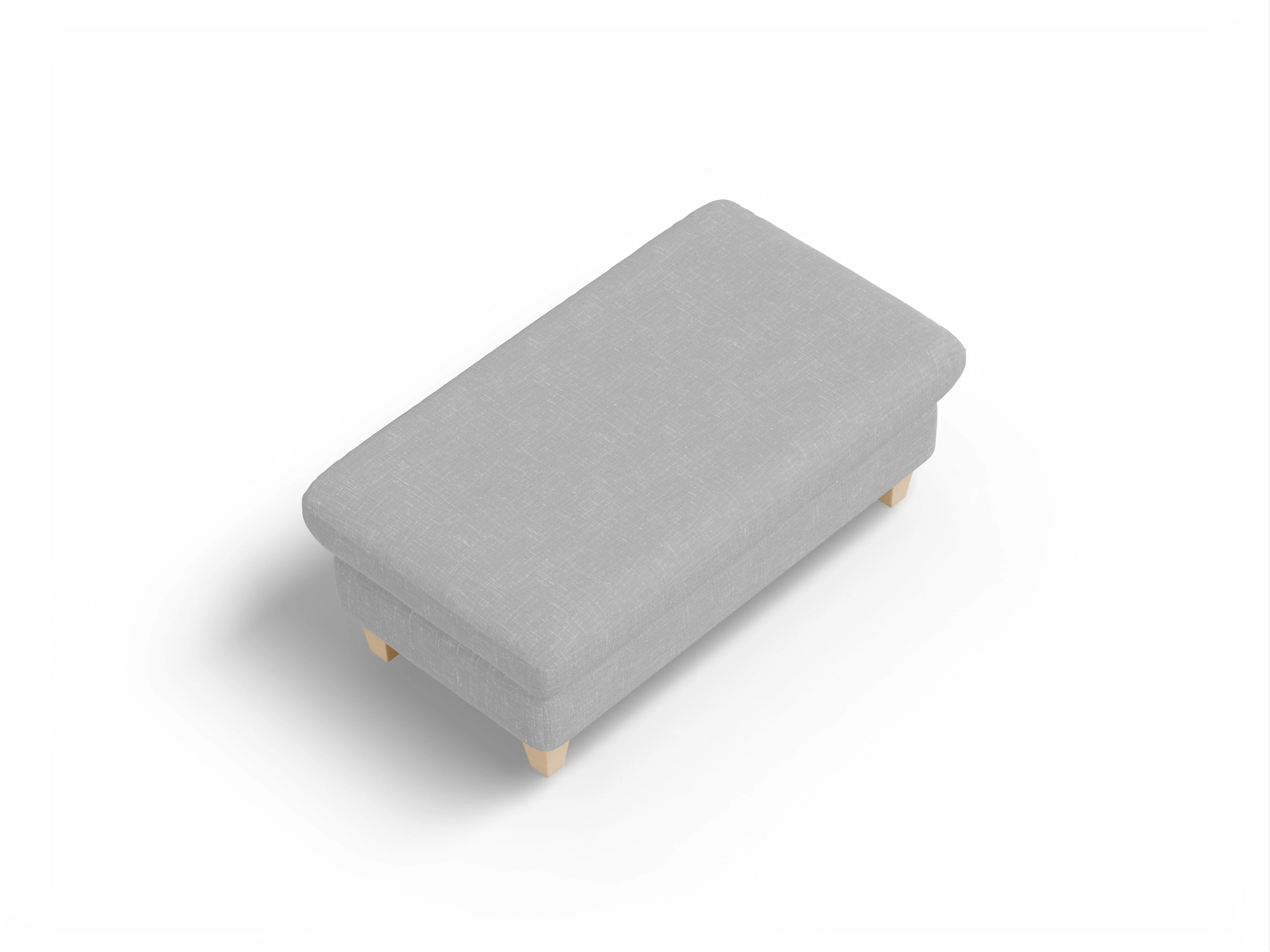 Ansicht des Produktes München Hocker in Stoff Grau