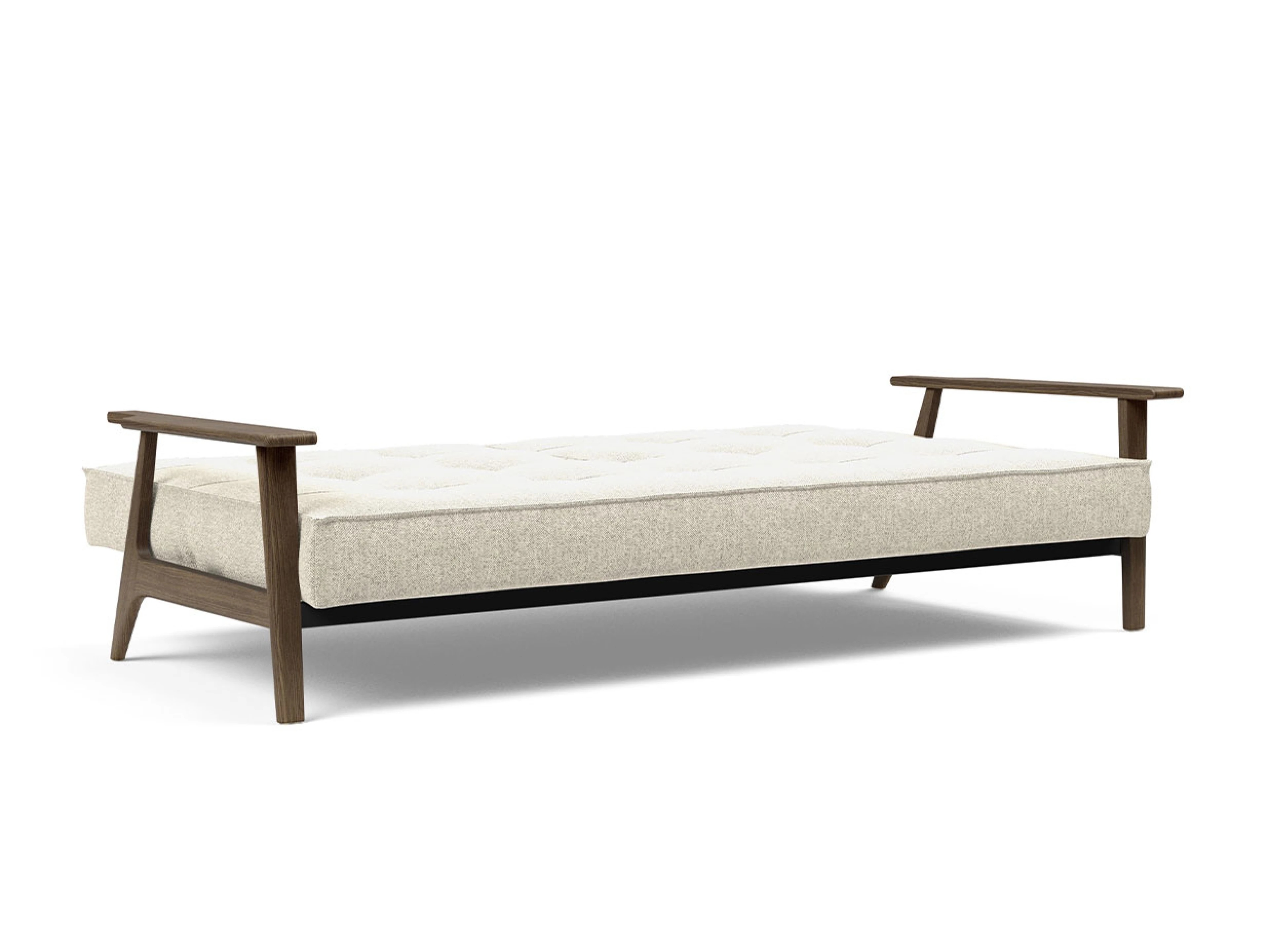 Ansicht des Produktes Splitback Schlafsofa Querschläfer in Stoff Beige