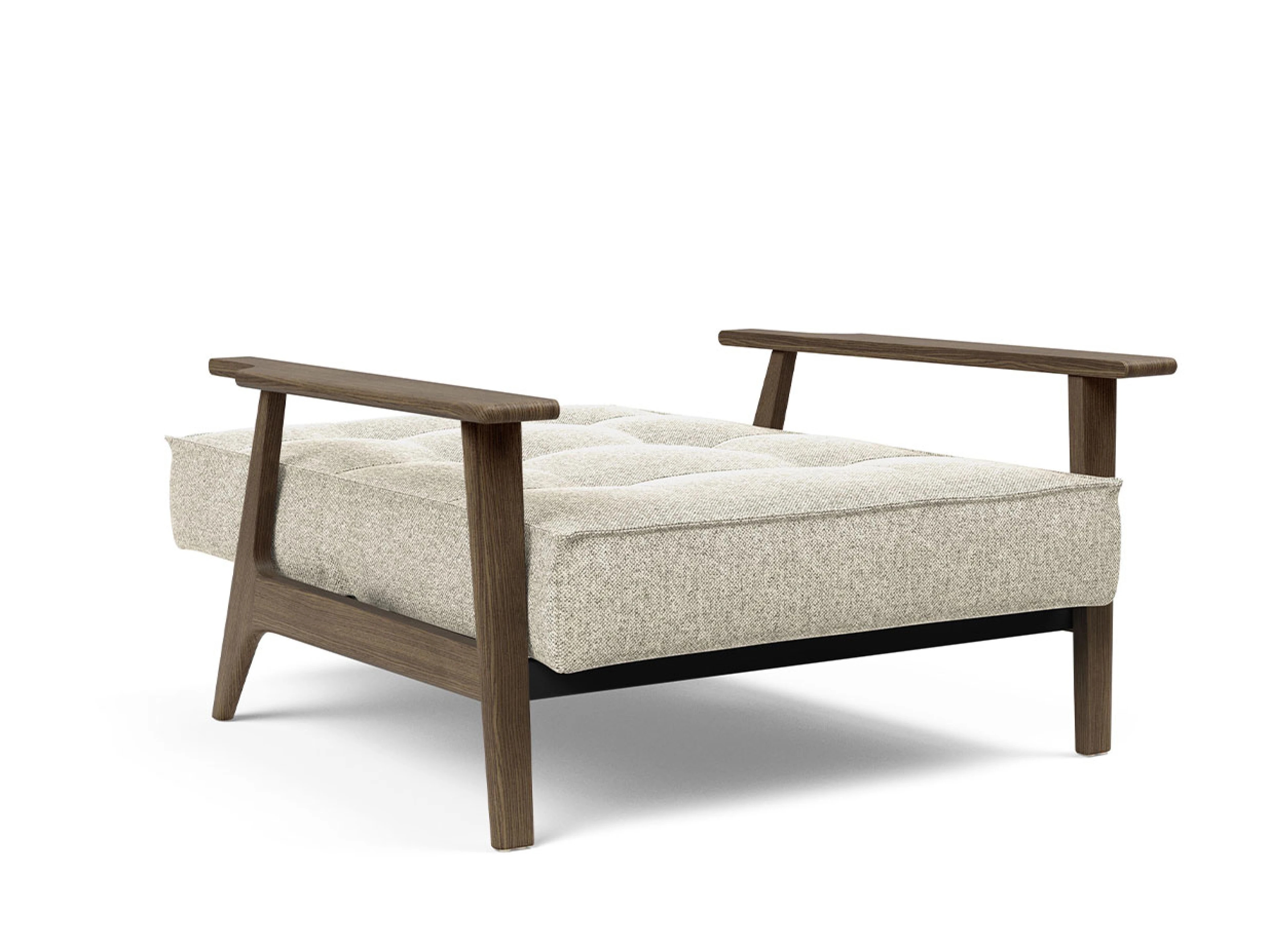 Ansicht des Produktes Splitback Hocker in Stoff Beige