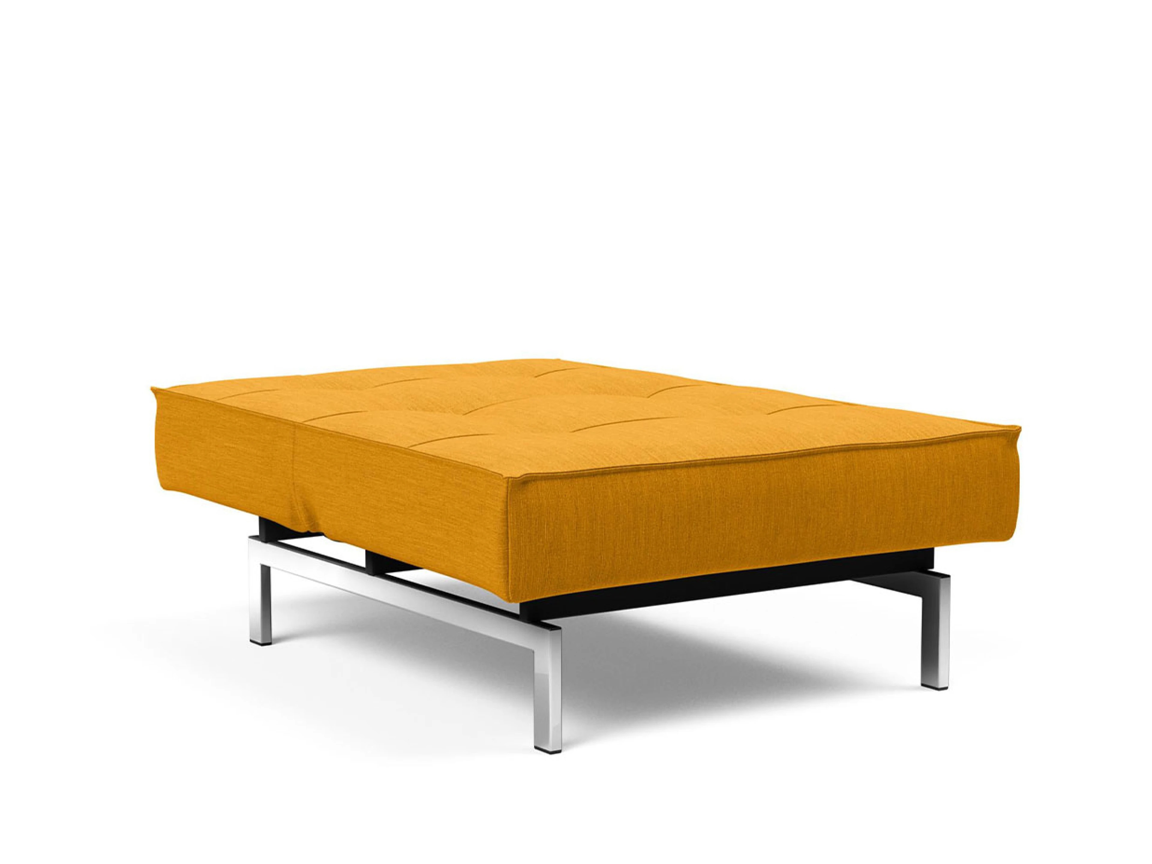 Ansicht des Produktes Splitback Hocker in Stoff Gelb
